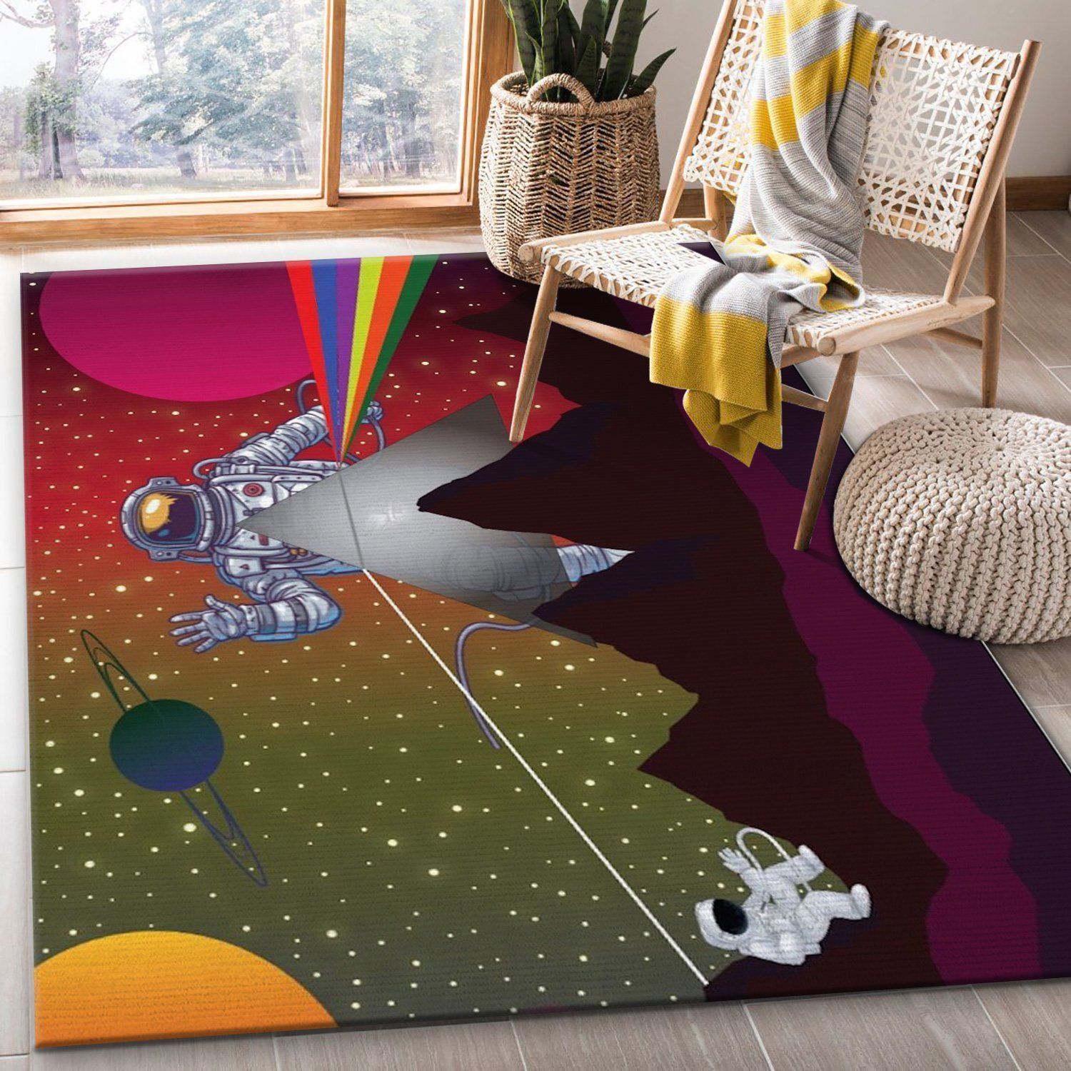 The Dark Side Of The Moon Area Rug Living Room Rug Home Decor Floor Decor - Indoor Outdoor Rugs