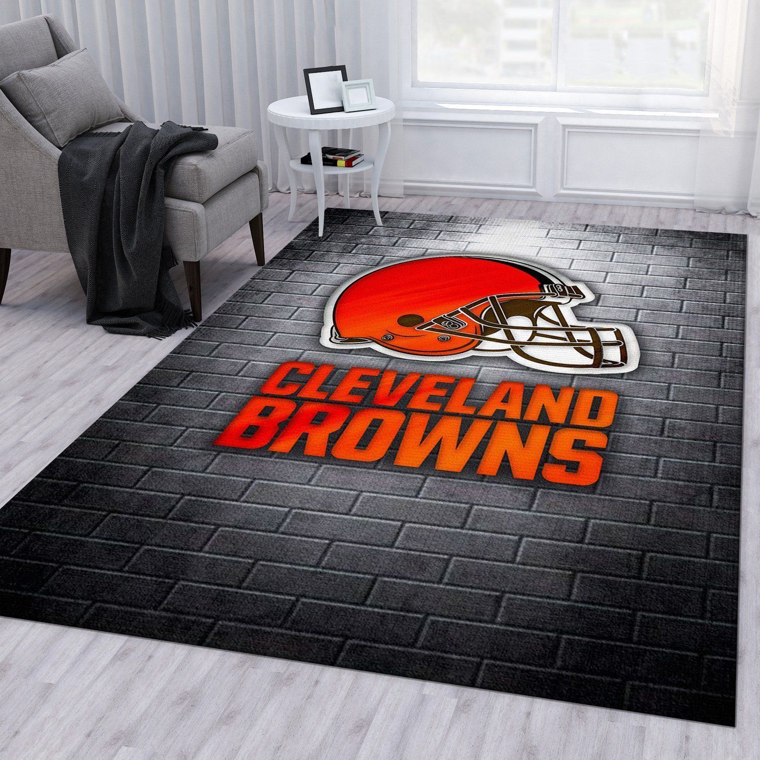 Cleveland Browns Nfl Rug Living Room Rug Home Decor Floor Decor - Indoor Outdoor Rugs