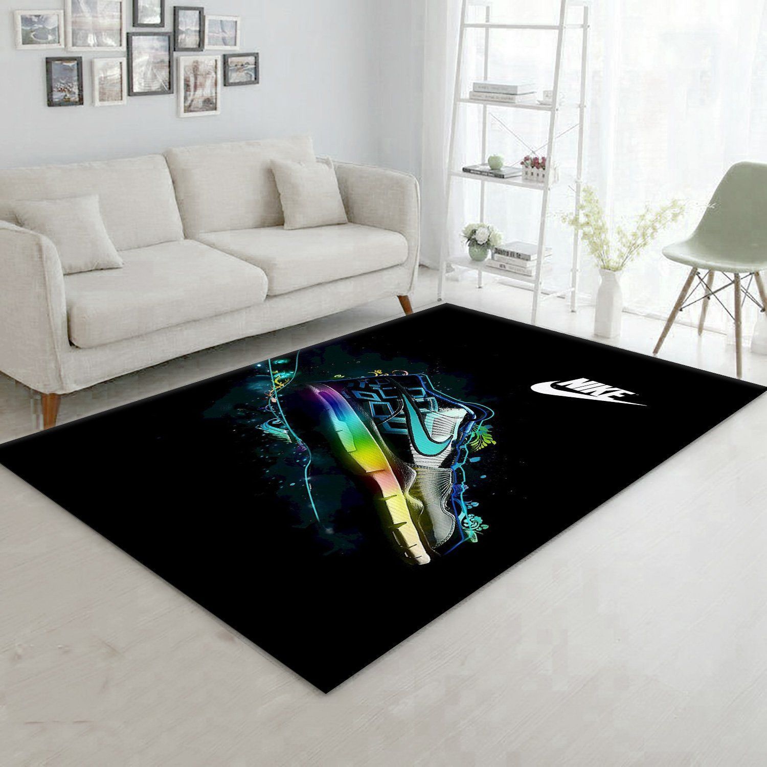 Nike Fashion Brand Area Rug For Christmas Bedroom Rug Christmas Gift US Decor - Indoor Outdoor Rugs