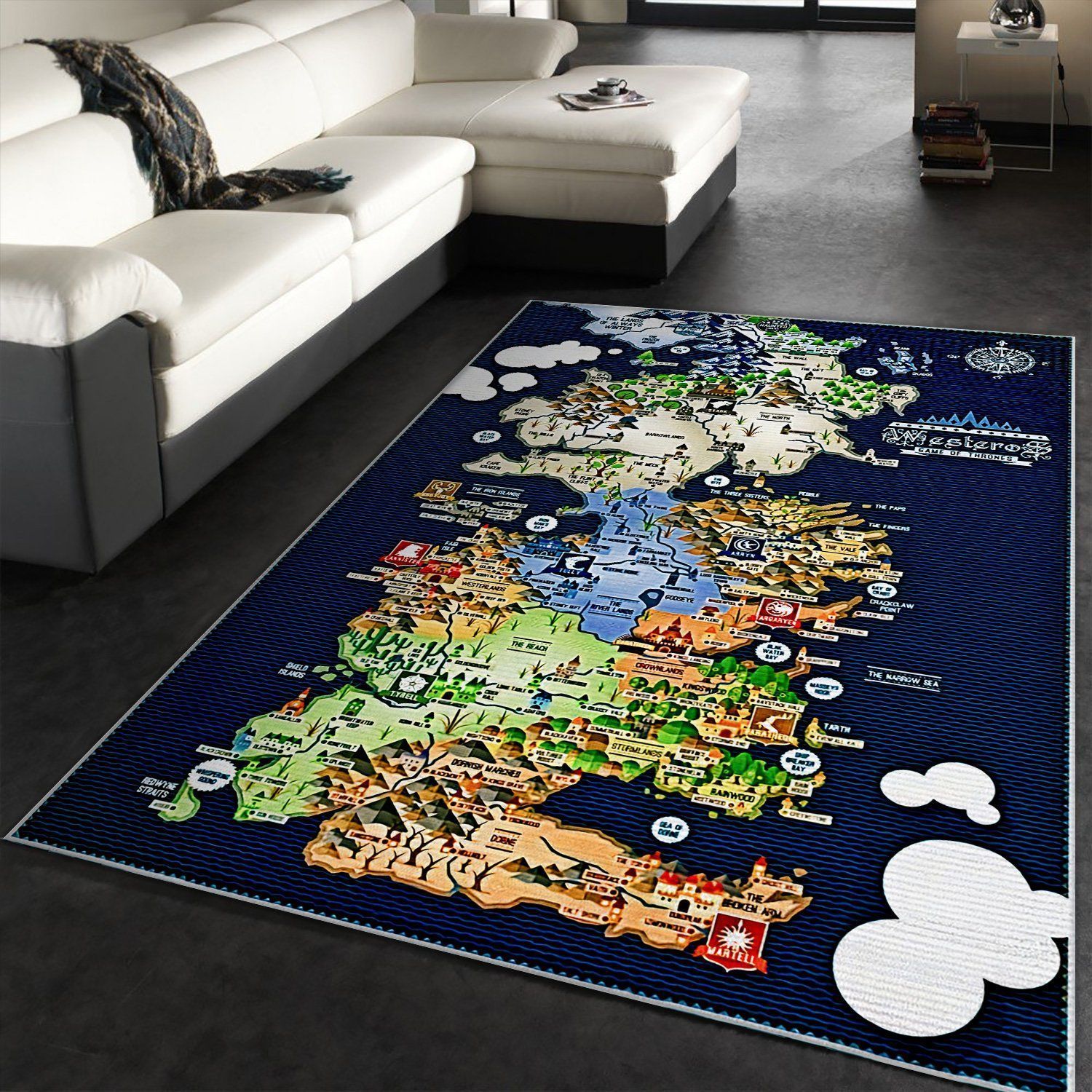 Game of thrones westeros map rug The US Decor - Indoor Outdoor Rugs