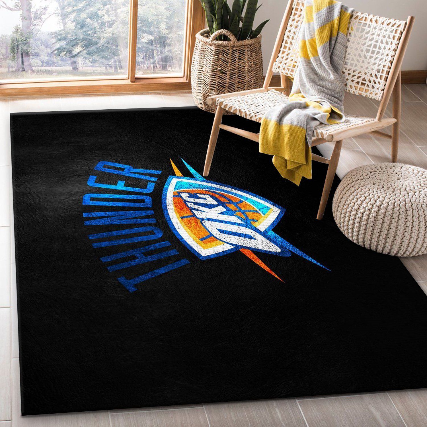 Oklahoma City Thunder Area Rug Carpet, Kitchen Rug, Family Gift US Decor - Indoor Outdoor Rugs