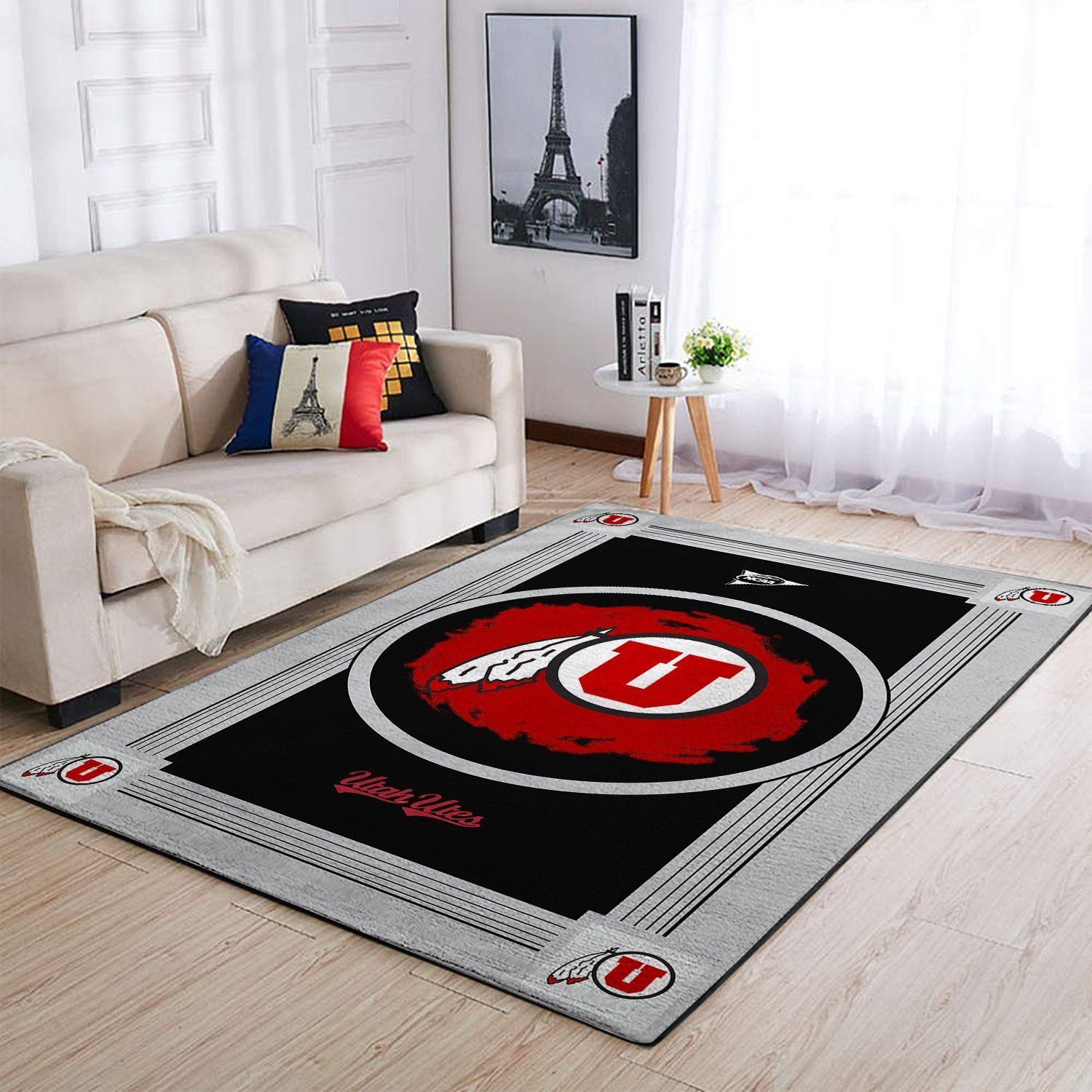 Utah Utes Ncaa Team Logo Nice Gift Home Decor Rectangle Area Rug - Indoor Outdoor Rugs