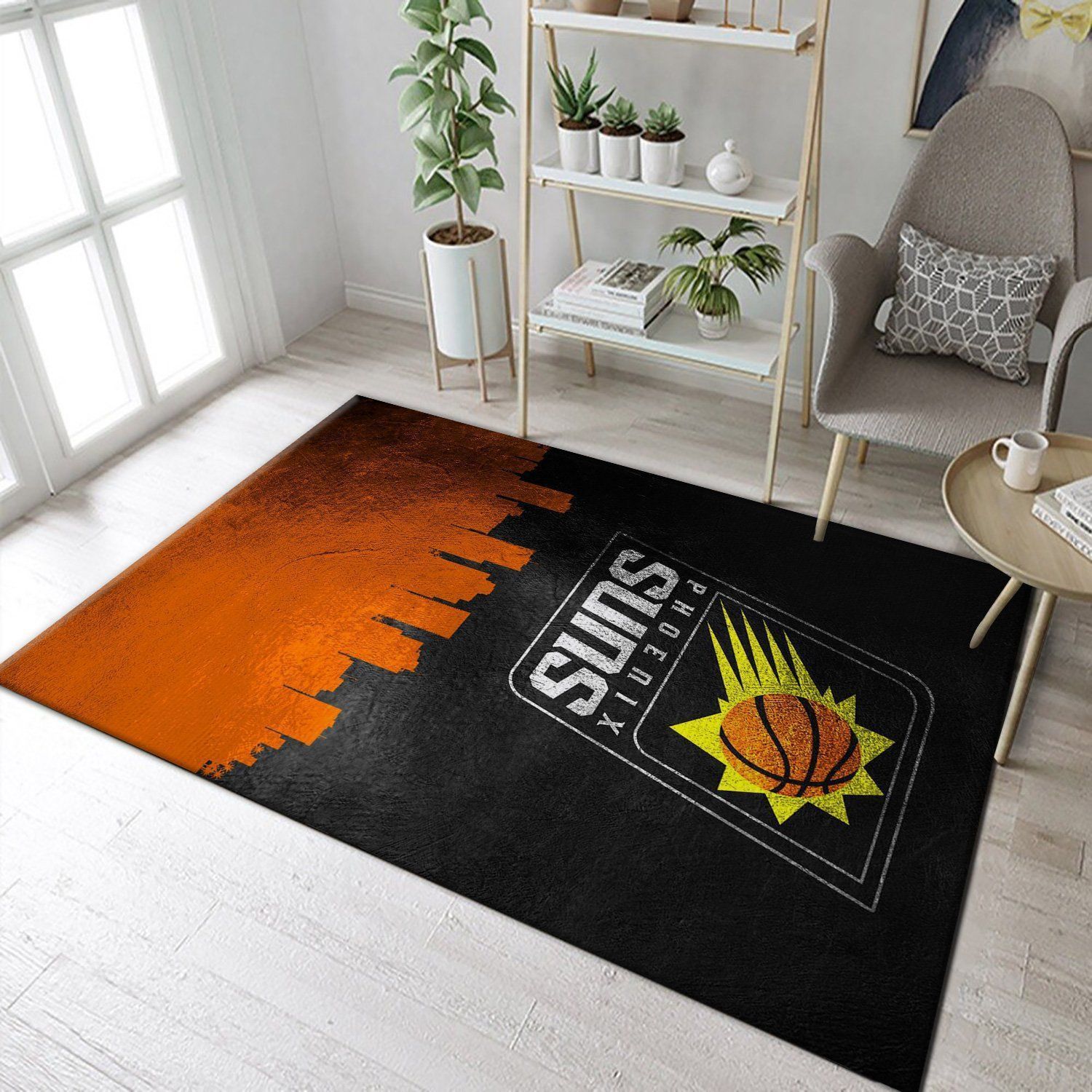 Phoenix Suns Skyline NBA Team Area Rug, Kitchen Rug, US Gift Decor - Indoor Outdoor Rugs