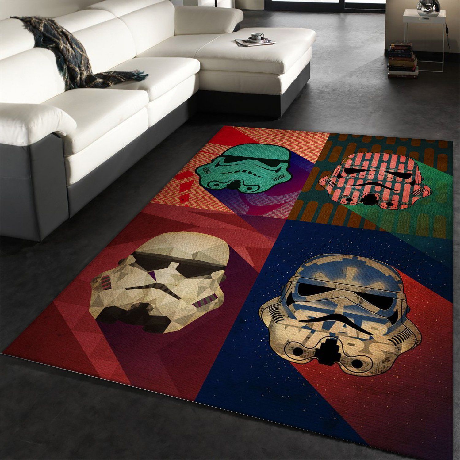 Polygon Squad Star War Pop Art Rug, Bedroom Rug, Home Decor Floor Decor - Indoor Outdoor Rugs