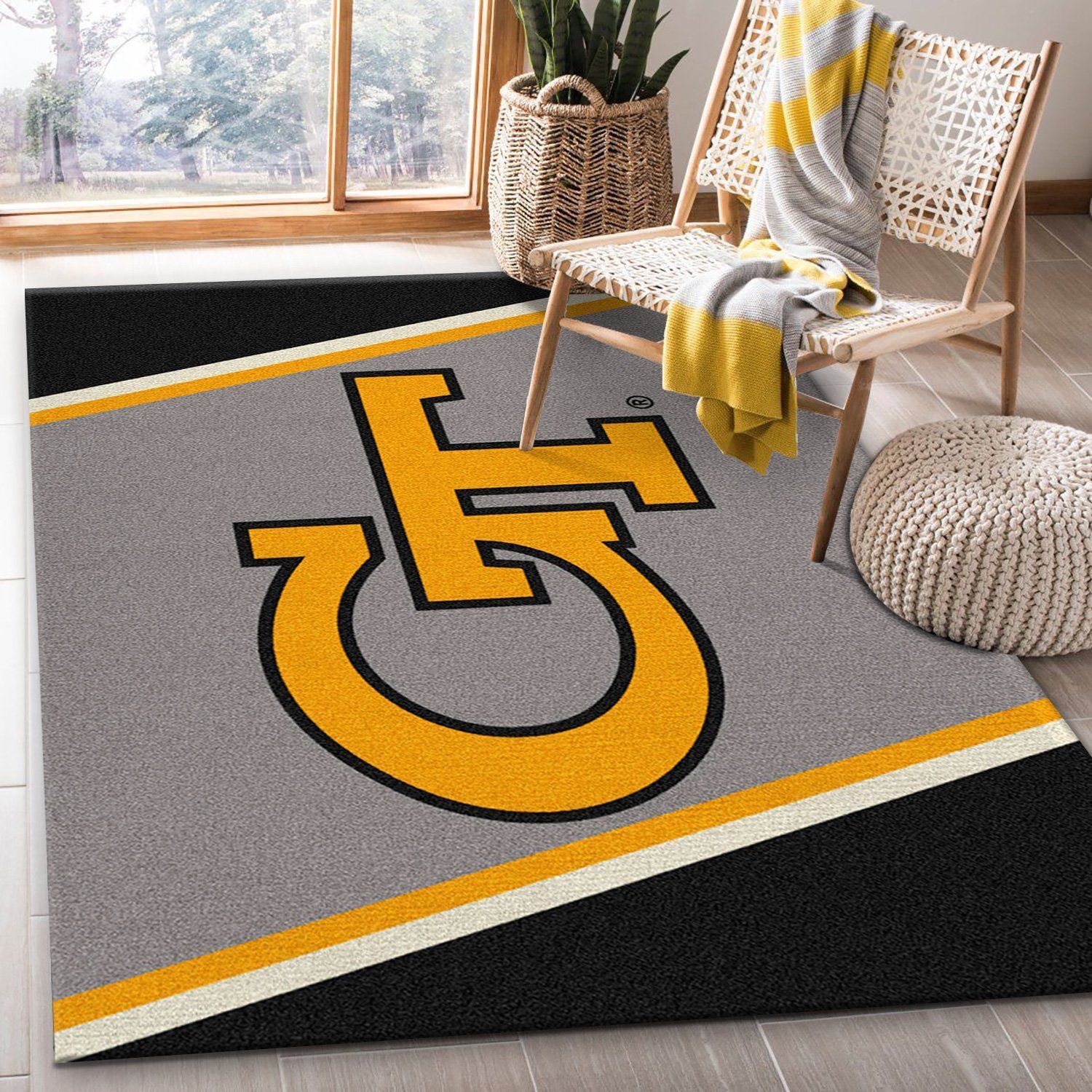 College Spirit Georgia Tech Sport Area Rug For Christmas Team Logo Christmas Gift US Decor - Indoor Outdoor Rugs