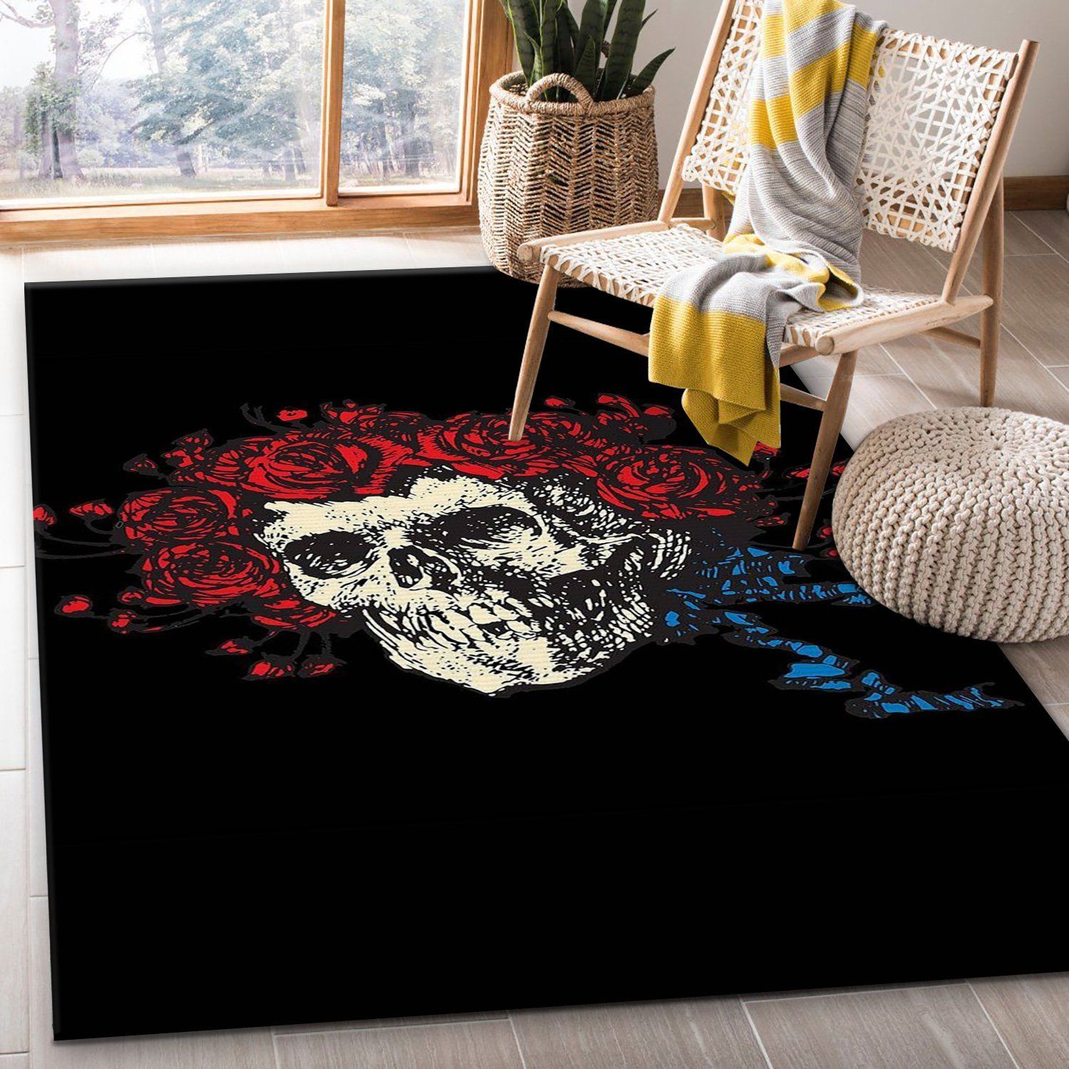 Grateful Dead Area Rug For Christmas Living room and bedroom Rug Home US Decor - Indoor Outdoor Rugs