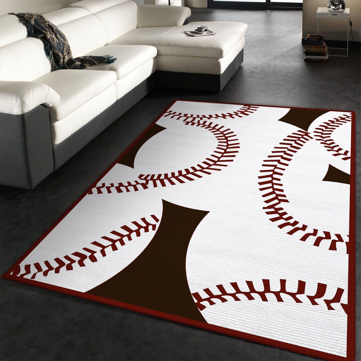 Baseball Area Rugs Living Room Carpet Christmas Gift Floor Decor The US Decor - Indoor Outdoor Rugs