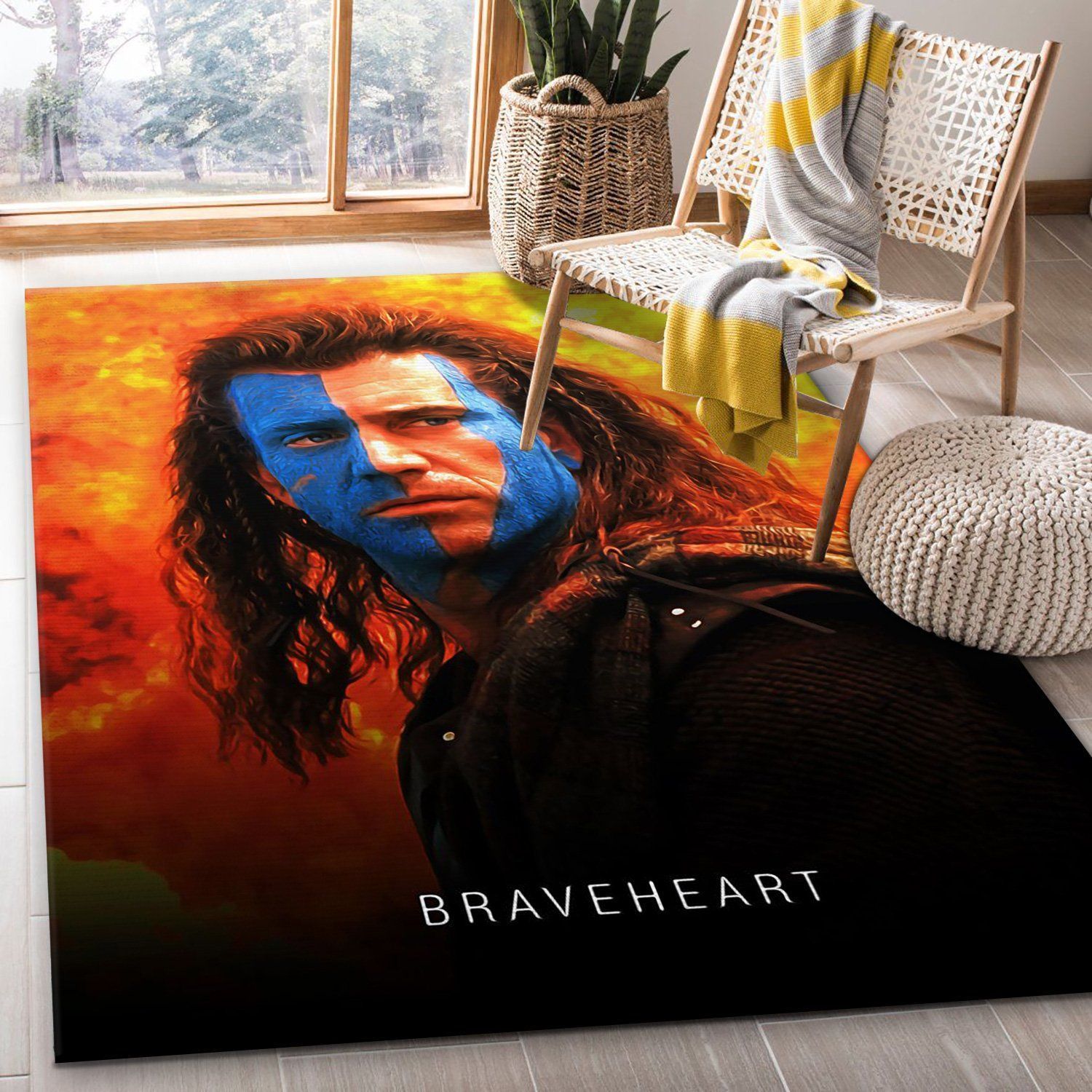 Braveheart Area Rug Art Painting Movie Rugs Christmas Gift US Decor - Indoor Outdoor Rugs