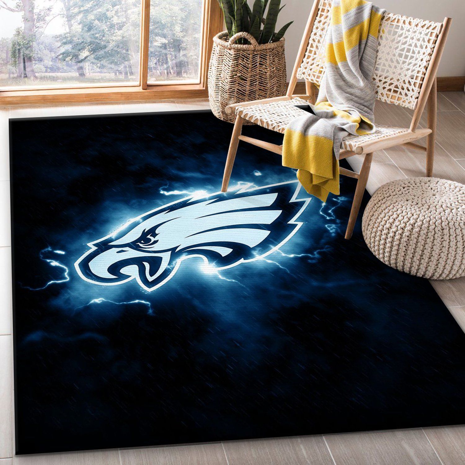 Philadelphia Eagles NFL Rug Living Room Rug Christmas Gift US Decor - Indoor Outdoor Rugs