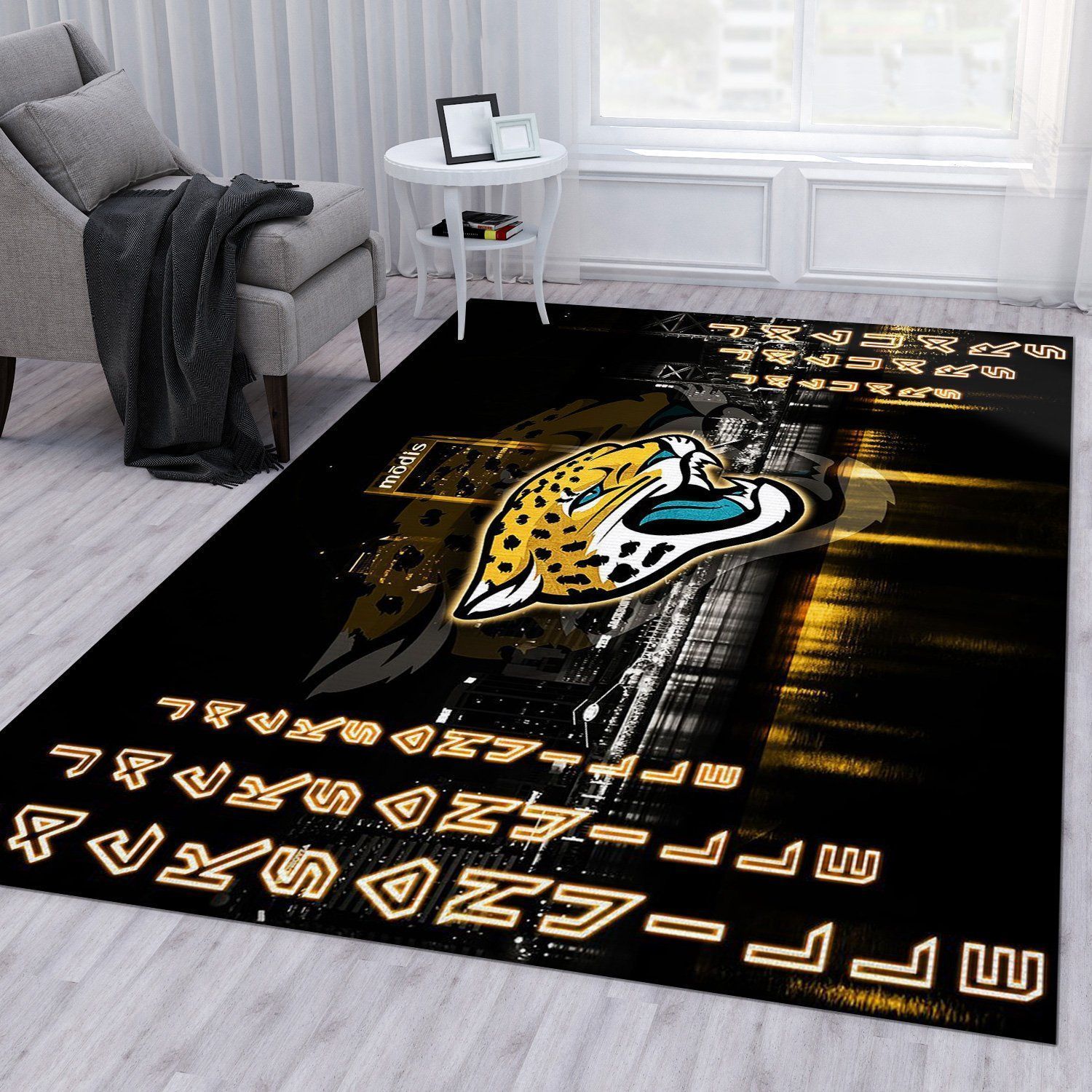 Jacksonville Jaguars Nfl Area Rug For Christmas Living Room Rug Home US Decor - Indoor Outdoor Rugs