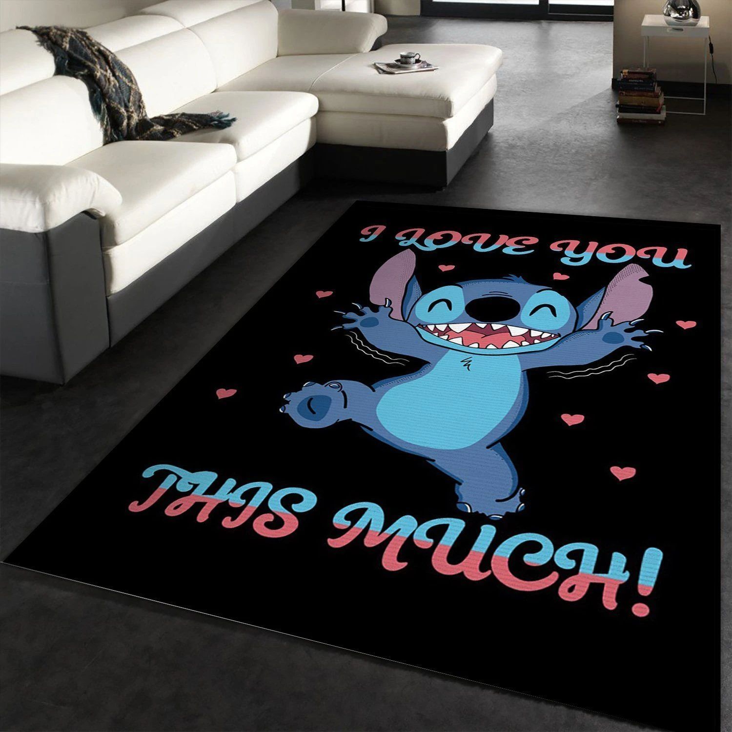 I Love You This Much Movie Area Rug, Living room and bedroom Rug, Christmas Gift US Decor - Indoor Outdoor Rugs