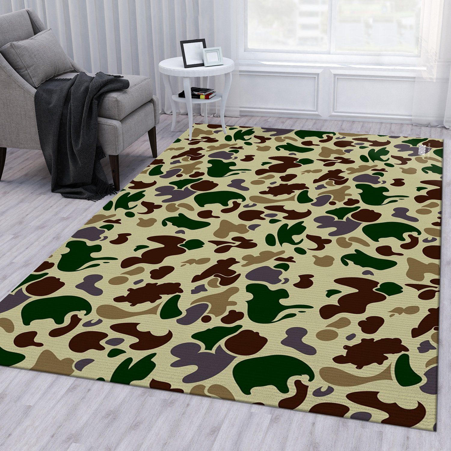 Bape Area Rug Living Room Rug Home Decor Floor Decor - Indoor Outdoor Rugs