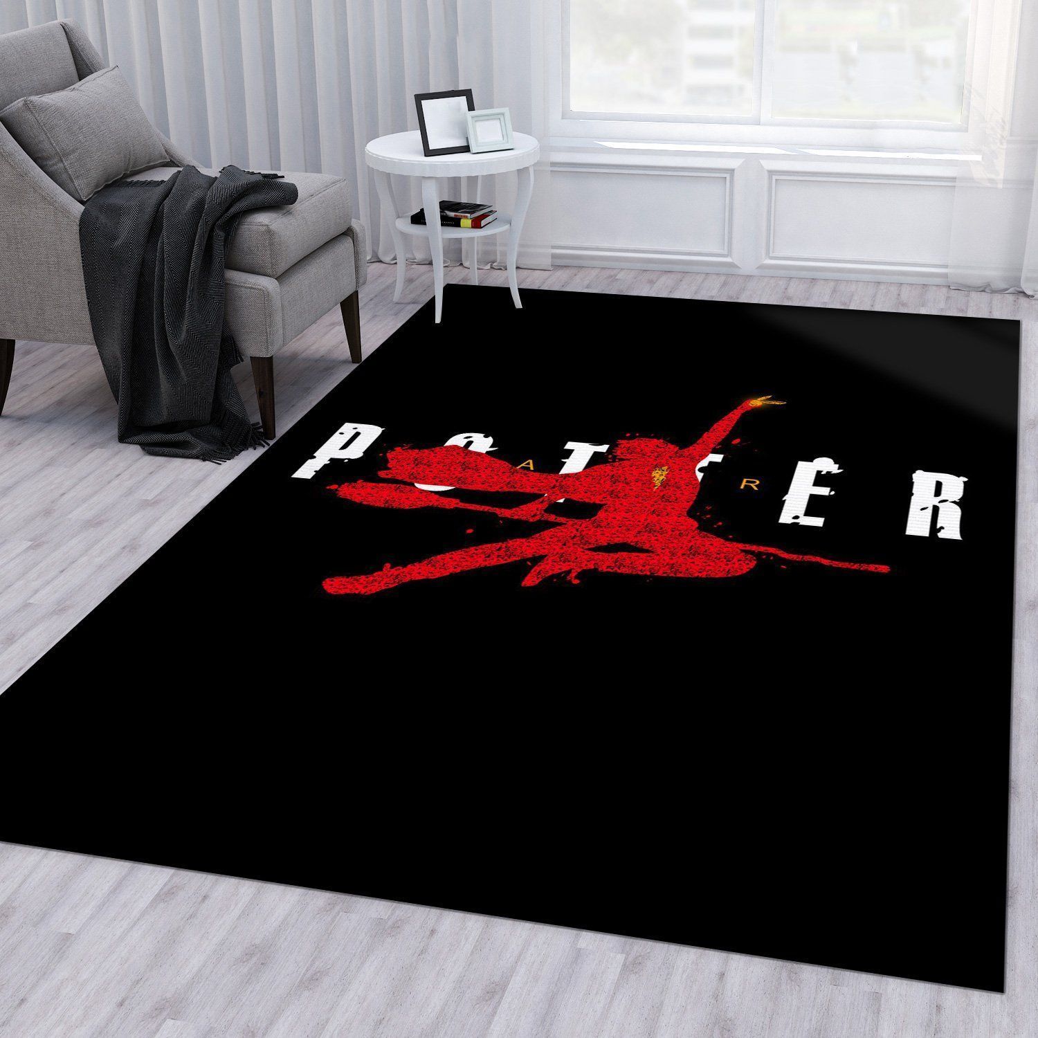 Air Jordan Potter Jordan Area Rug For Christmas Living Room Rug Christmas Gift US Decor - Indoor Outdoor Rugs