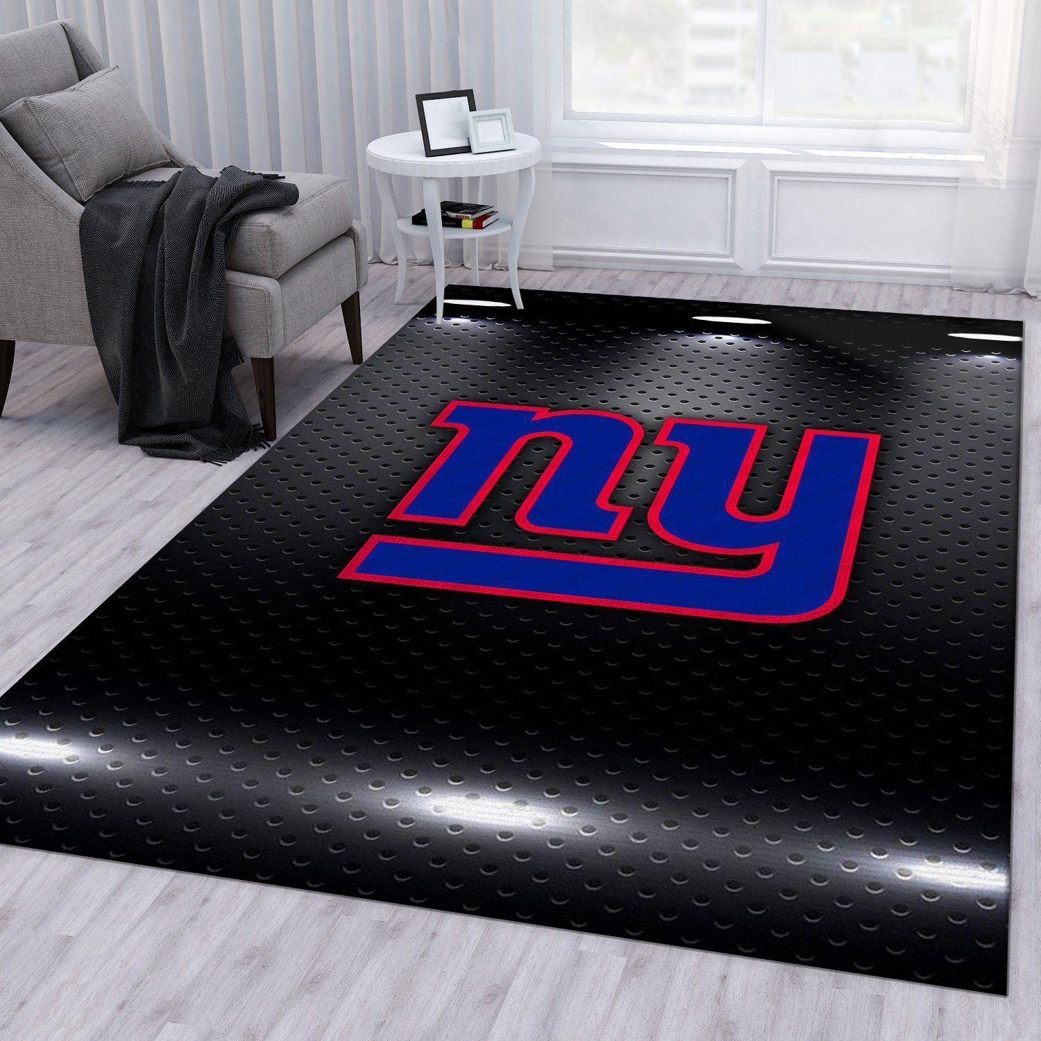 New York Giants Nfl Area Rug Living Room Rug Home US Decor - Indoor Outdoor Rugs