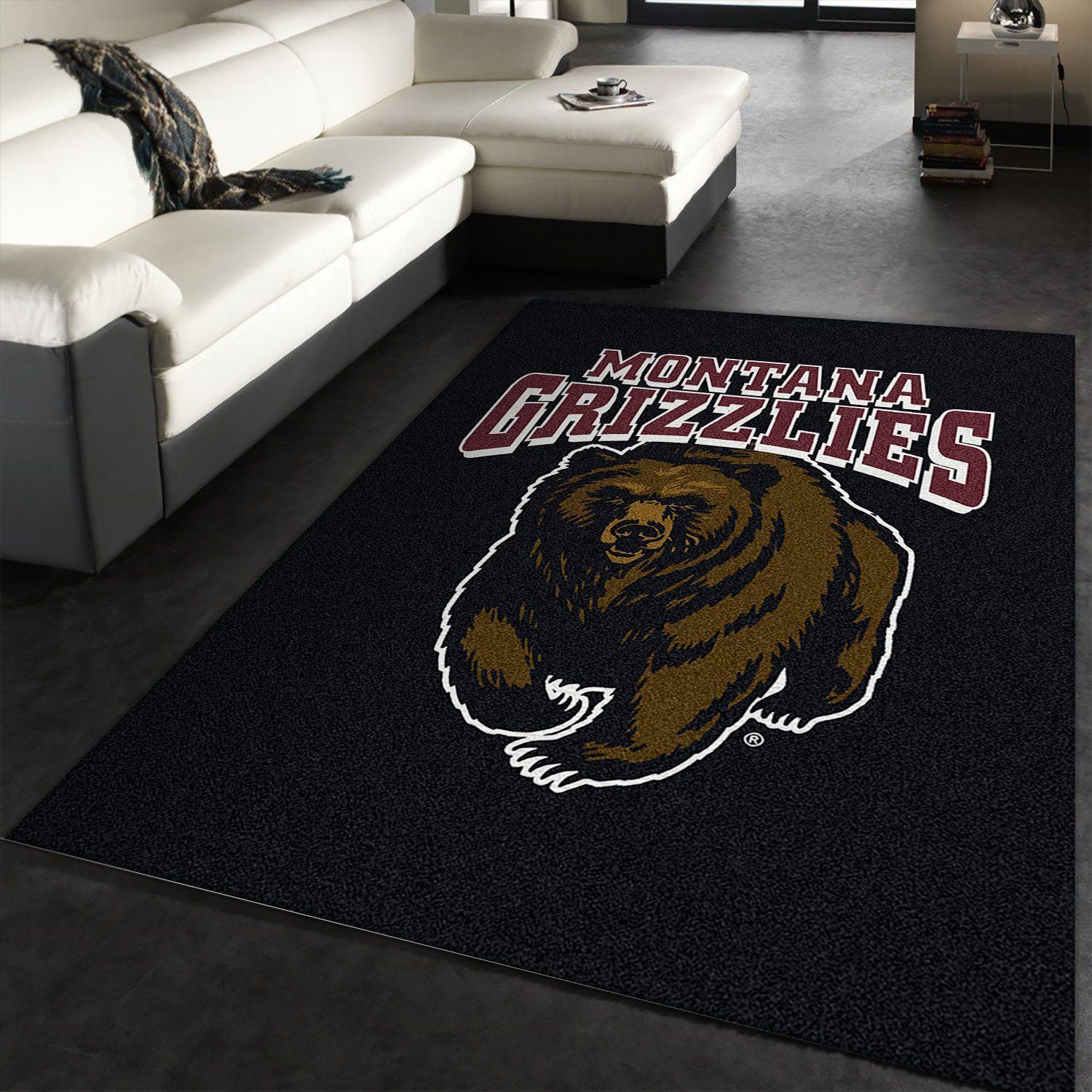 College Spirit Montana Sport Area Rug Team Logo Family Gift US Decor - Indoor Outdoor Rugs