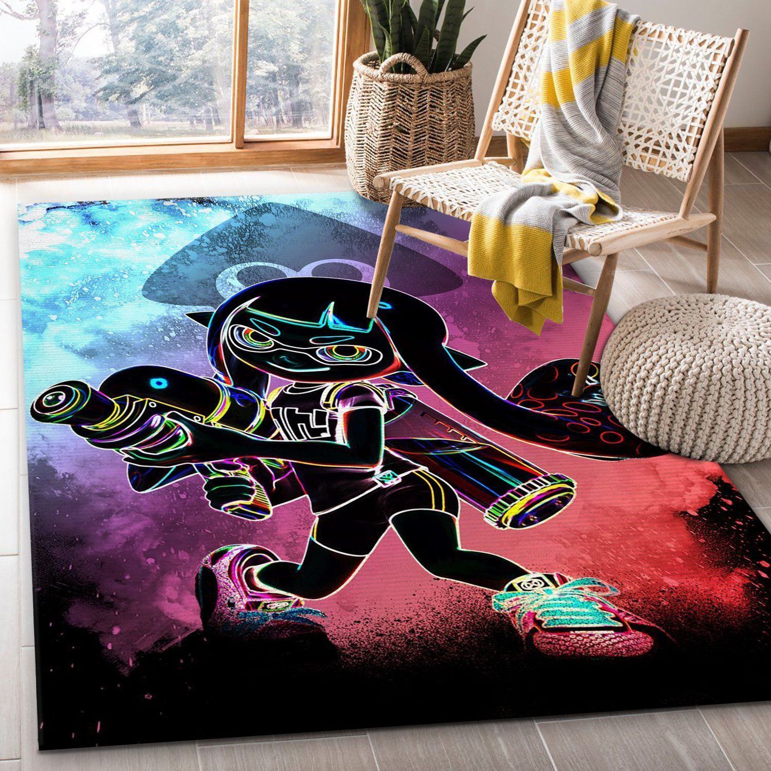 Soul Of The Ink Manga Hero Area Rug, Living Room Rug, Christmas Gift US Decor - Indoor Outdoor Rugs