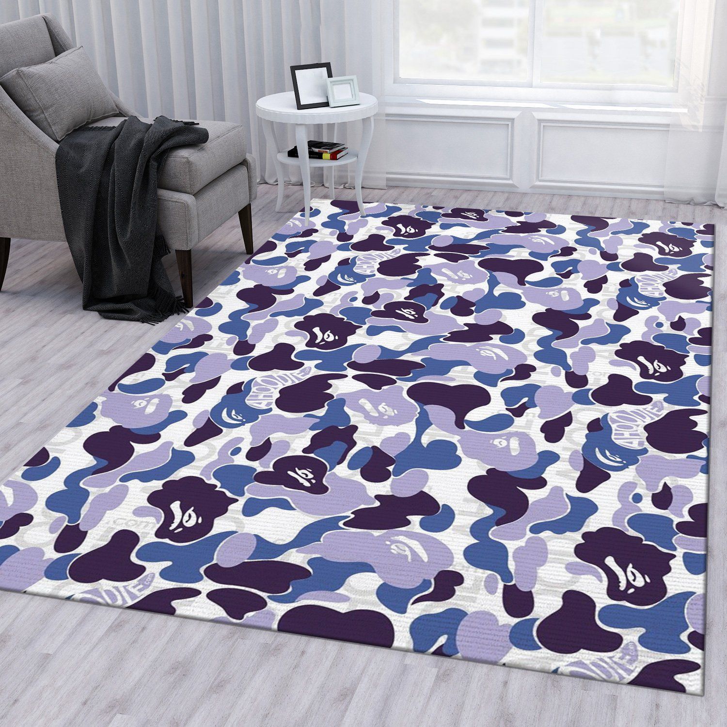 Bape Area Rug For Christmas Fashion Brand Rug Bedroom Rug Home Decor Floor Decor - Indoor Outdoor Rugs