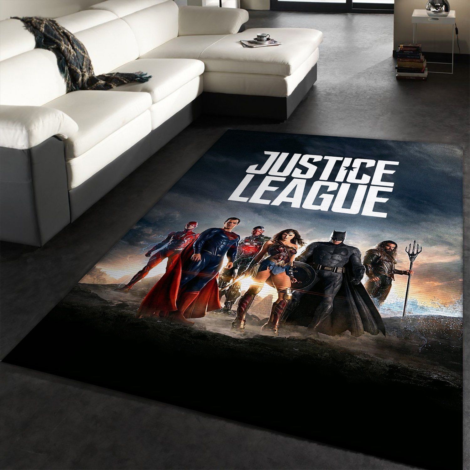 JUSTICE LEAGUE DC Comic Movies Area Rugs Living Room Carpet Floor Decor The US Decor - Indoor Outdoor Rugs