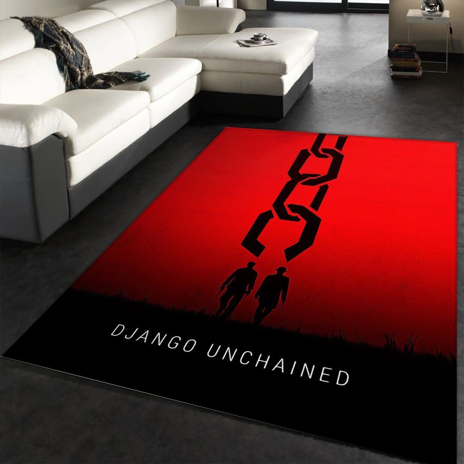 Django Unchained Rug Art Painting Movie Rugs US Gift Decor - Indoor Outdoor Rugs