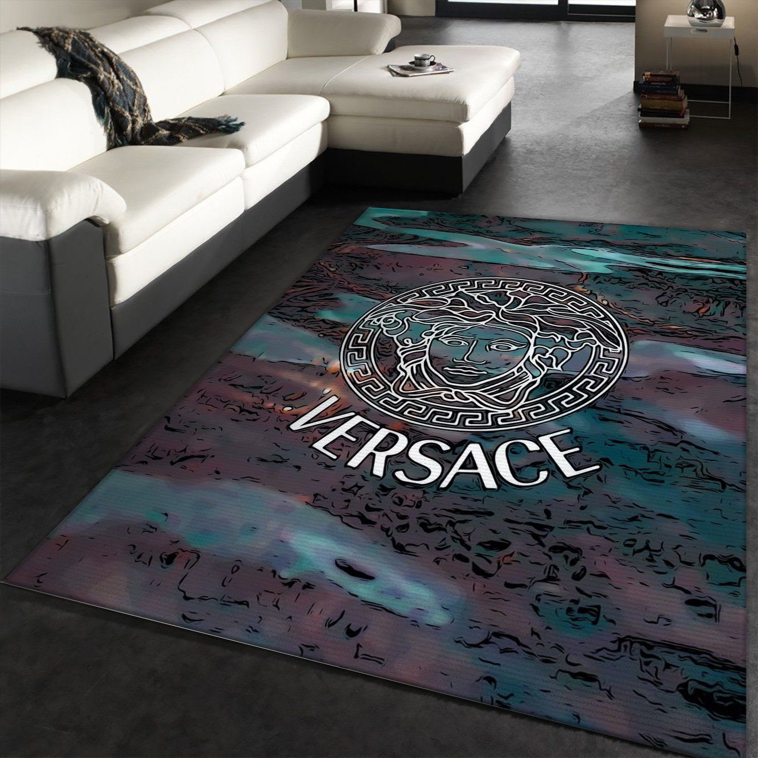 Versace Area Rugs Living Room Rug Christmas Gift US Decor - Indoor Outdoor Rugs