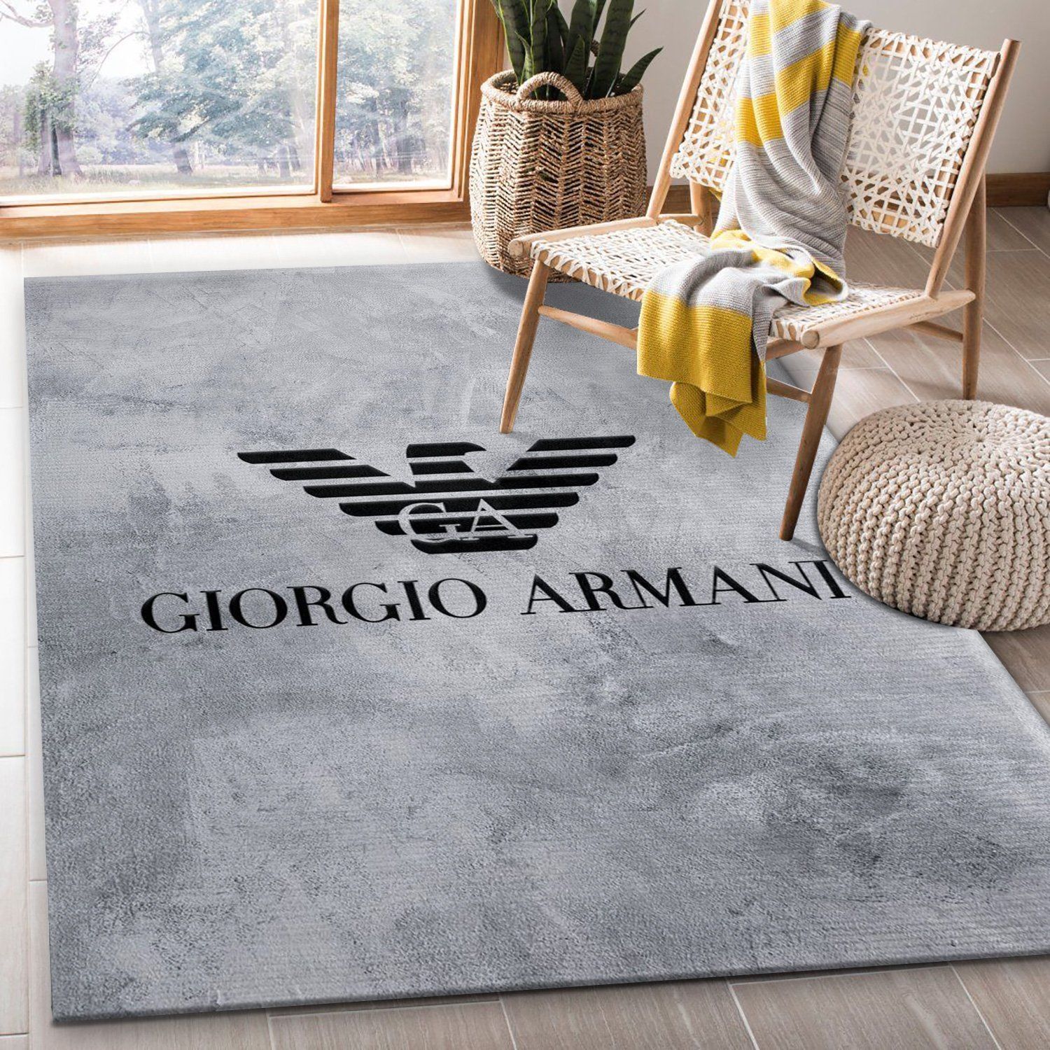 Giorgio Armani Area Rug Fashion Brand Rug Home Decor Floor Decor - Indoor Outdoor Rugs