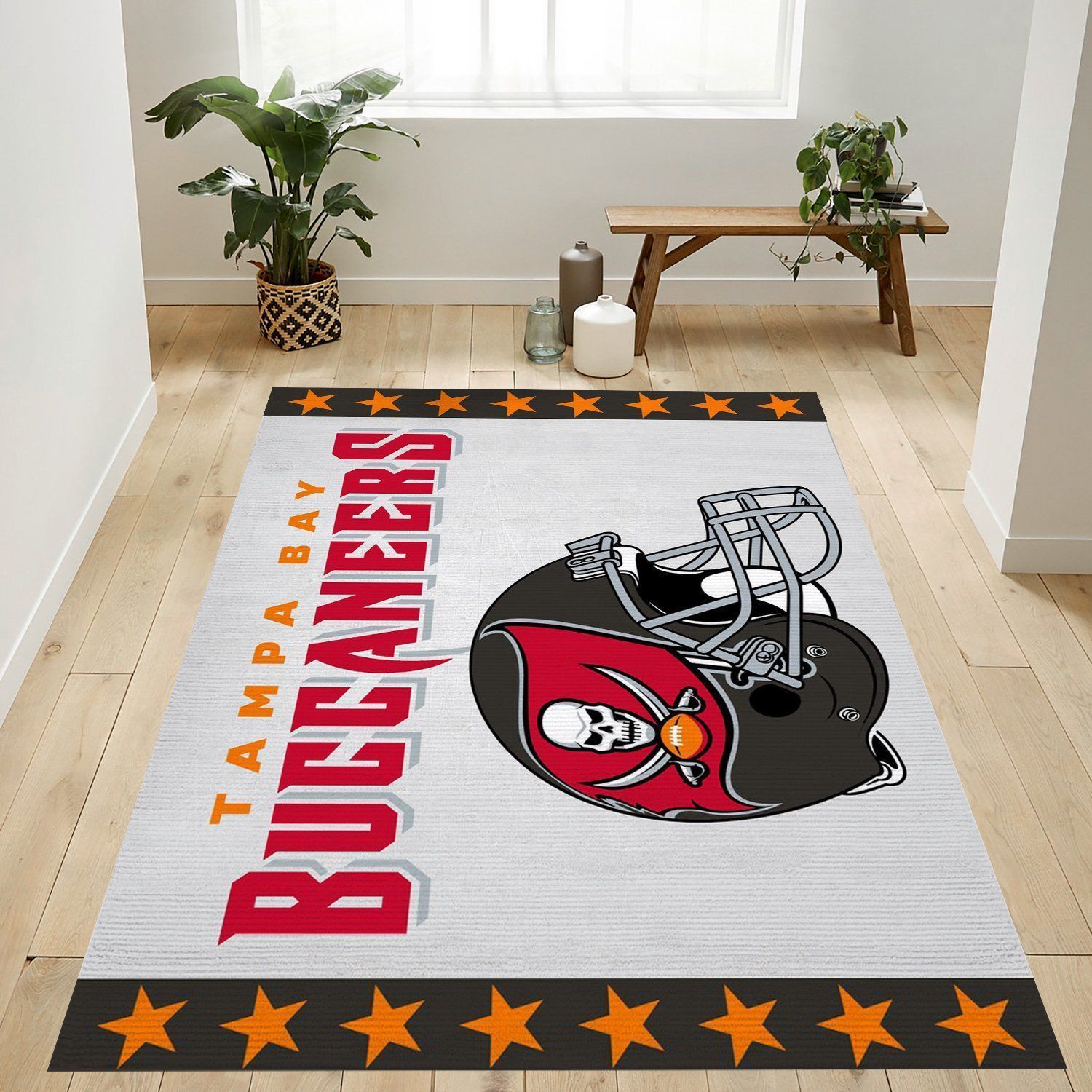 Tampa Bay Buccaneers Nfl Team Logo Rug Bedroom Rug Home US Decor - Indoor Outdoor Rugs