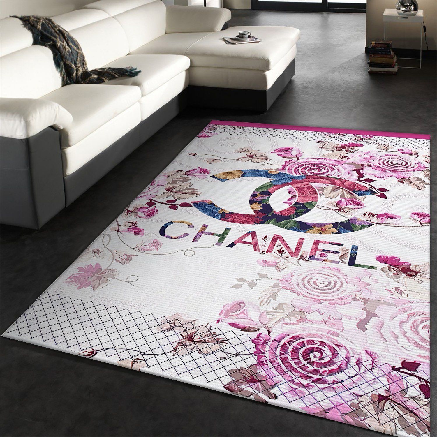 Chanel Area Rugs Luxury Living Room Carpet LV071203 Local Brands Floor Decor The US Decor - Indoor Outdoor Rugs