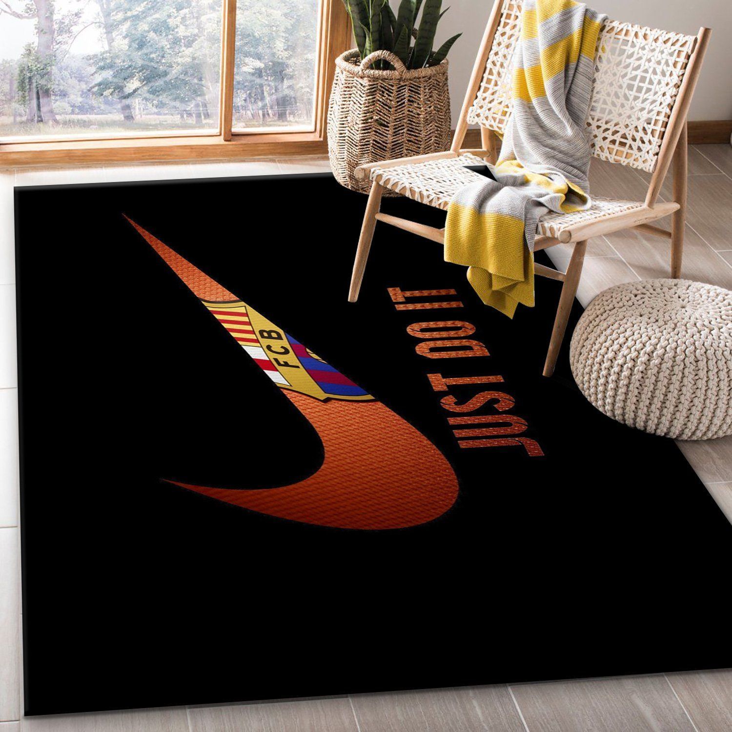 Nike Fashion Brand Area Rug Bedroom Rug Home Decor Floor Decor - Indoor Outdoor Rugs