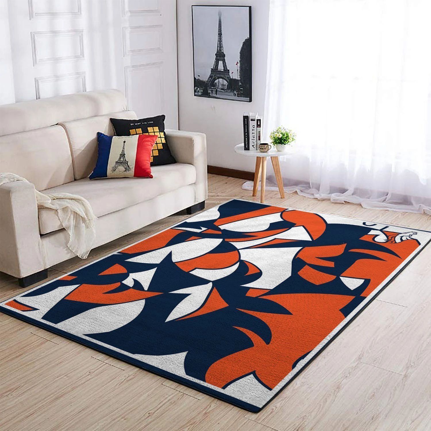 Denver Broncos Area Rug Nfl Football Floor Decor 1910072 - Indoor Outdoor Rugs