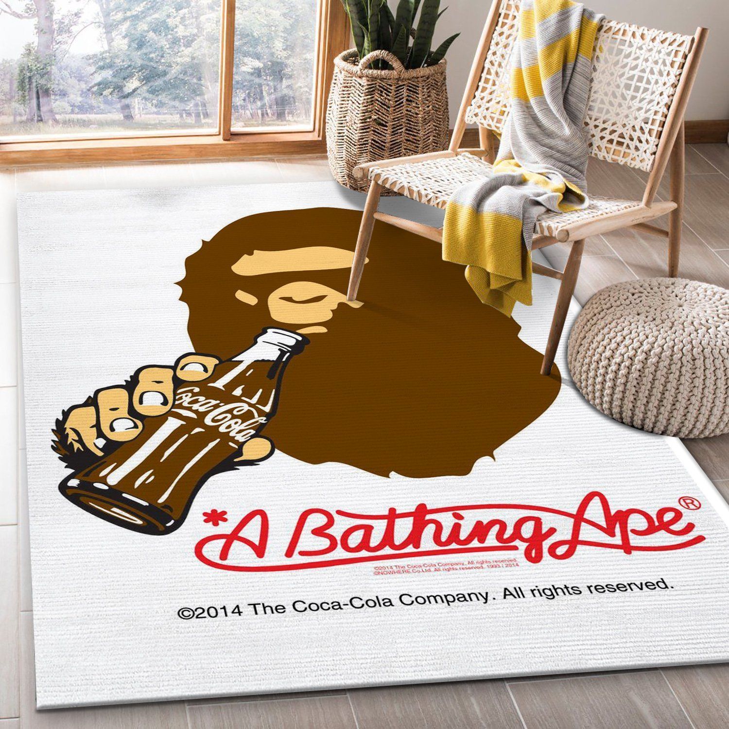 Coke Art Bape Rug Fashion Brand Rug Christmas Gift US Decor - Indoor Outdoor Rugs