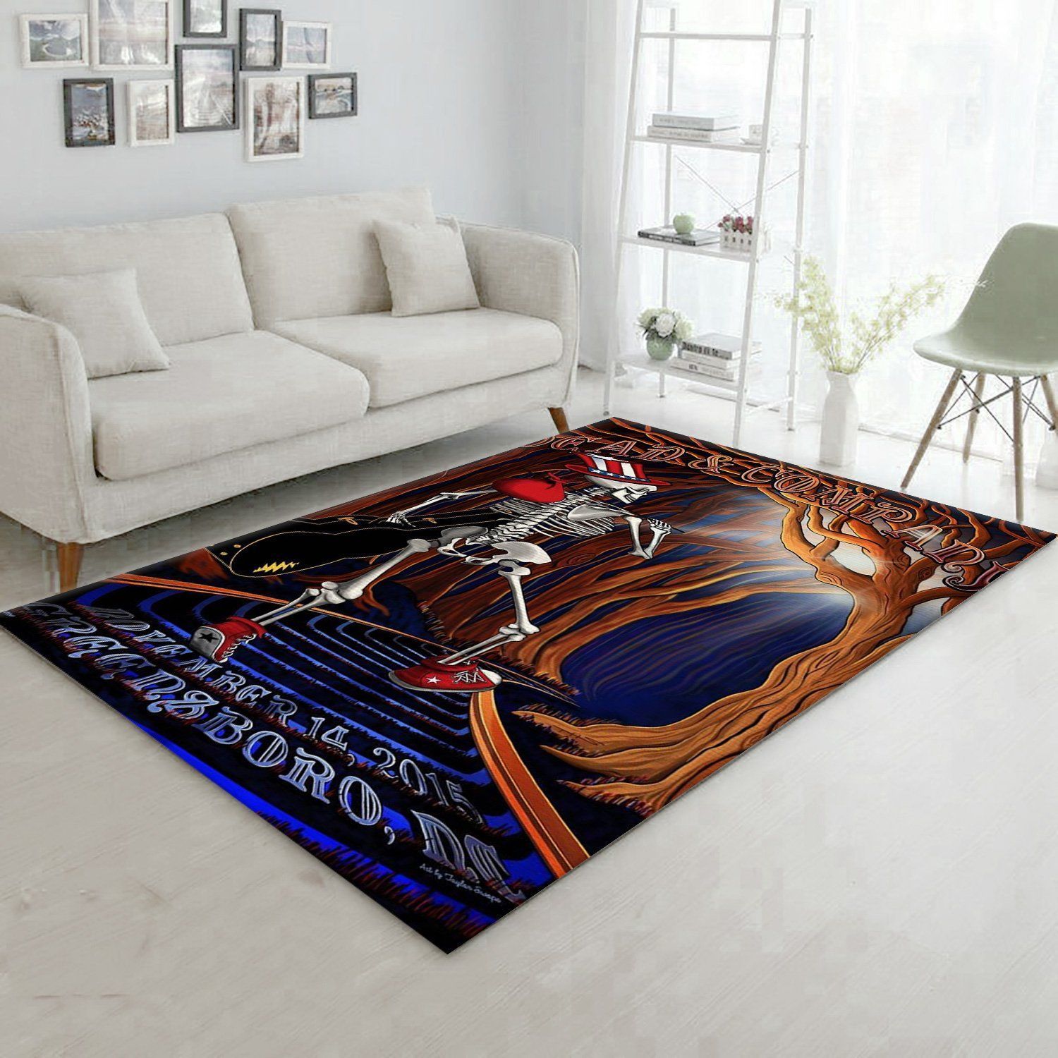 Grateful Dead Tour Area Rug Carpet Bedroom Rug Christmas Gift US Decor - Indoor Outdoor Rugs