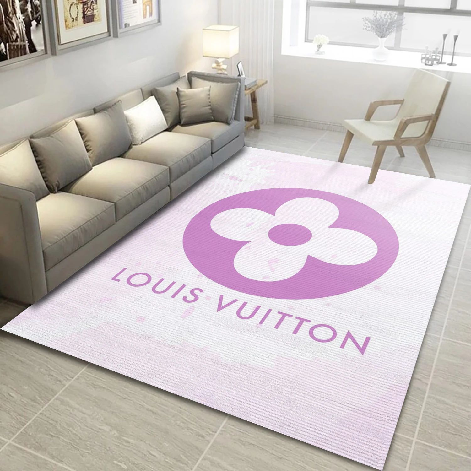 Louis Vuitton , Living Room Rug - Home US Decor - Indoor Outdoor Rugs