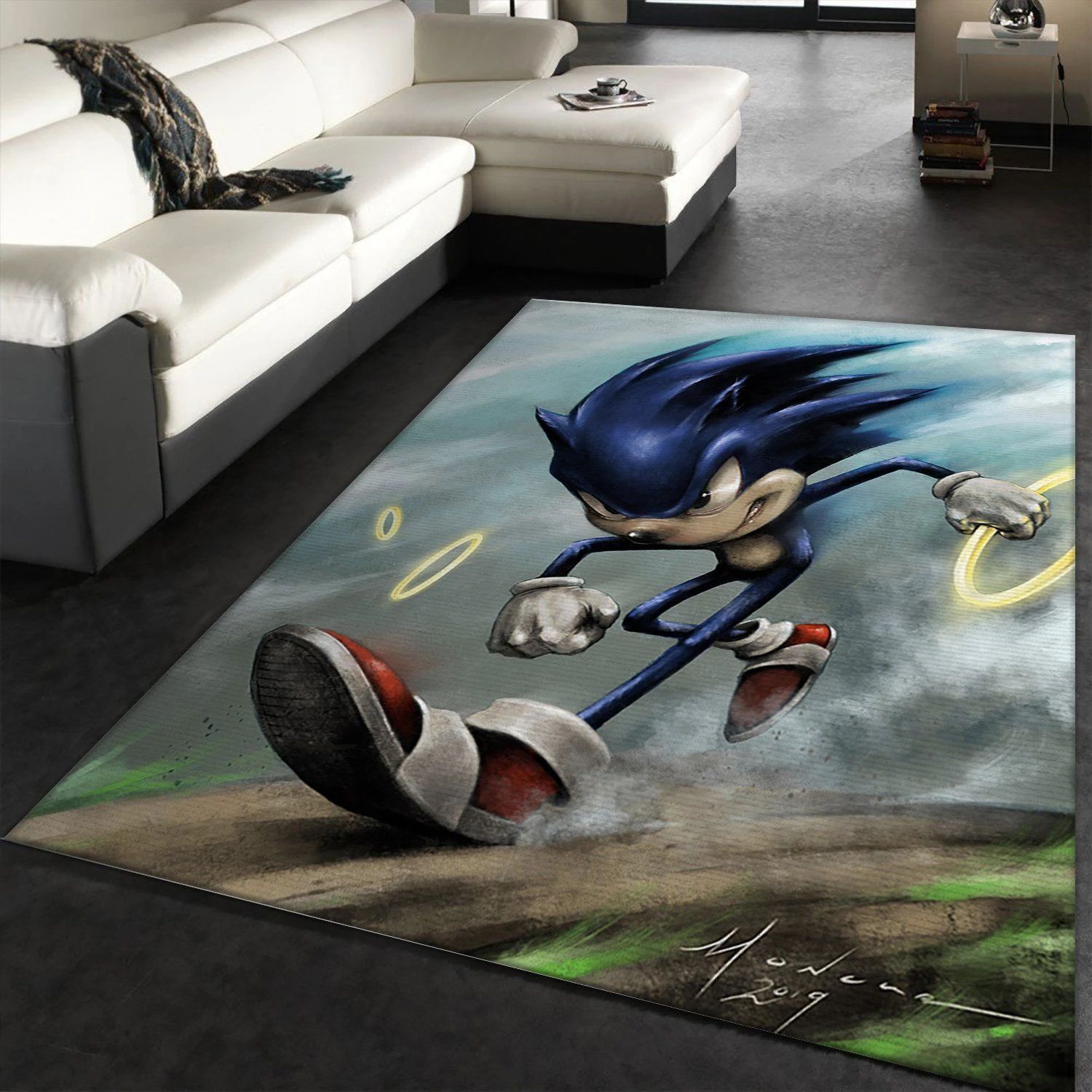 Sonic6 Area Rug Carpet, Kitchen Rug, Floor Decor - Indoor Outdoor Rugs