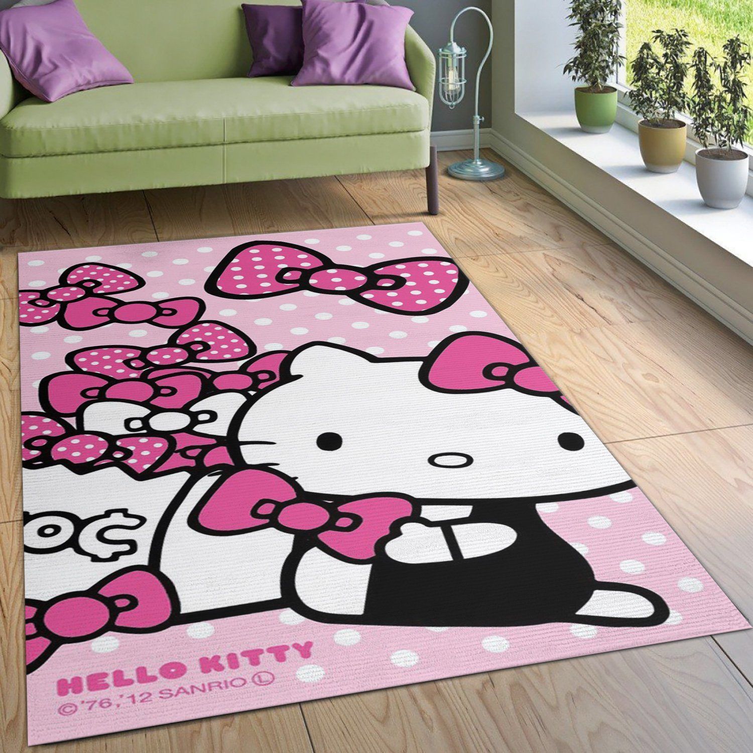 Hello Kitty 9 Area Rug For Christmas Living Room Rug Family Gift US Decor - Indoor Outdoor Rugs