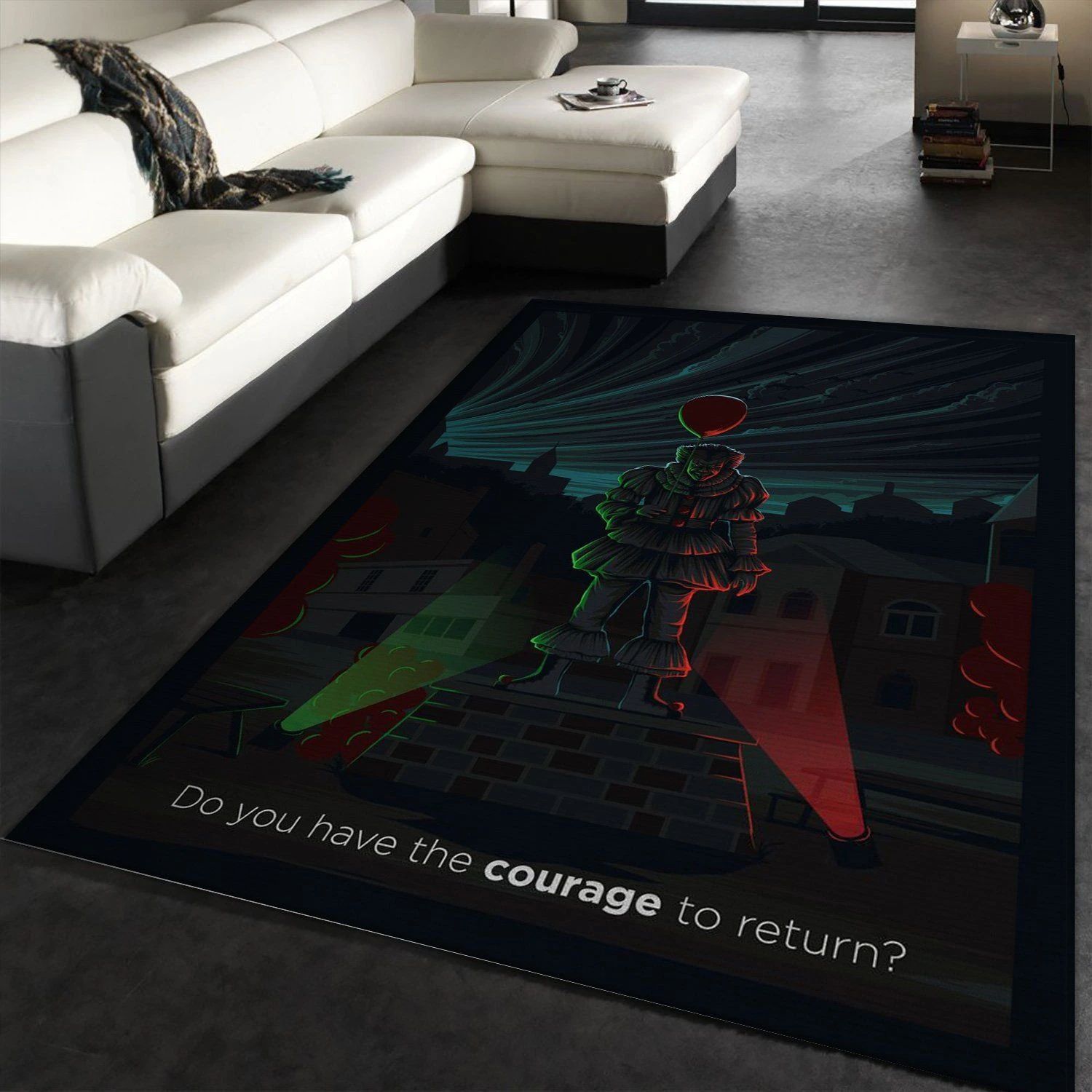 It Chapter 2 Night Time Movie Area Rug Carpet Living Room Rug Family Gift US Decor - Indoor Outdoor Rugs