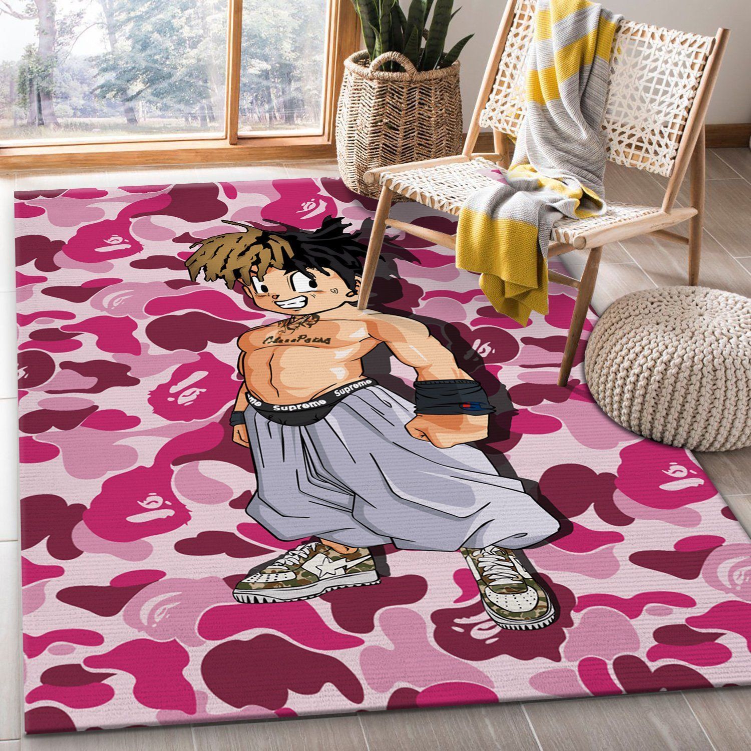 Bape Area Rug For Christmas Fashion Brand Rug Living Room Rug Family Gift US Decor - Indoor Outdoor Rugs