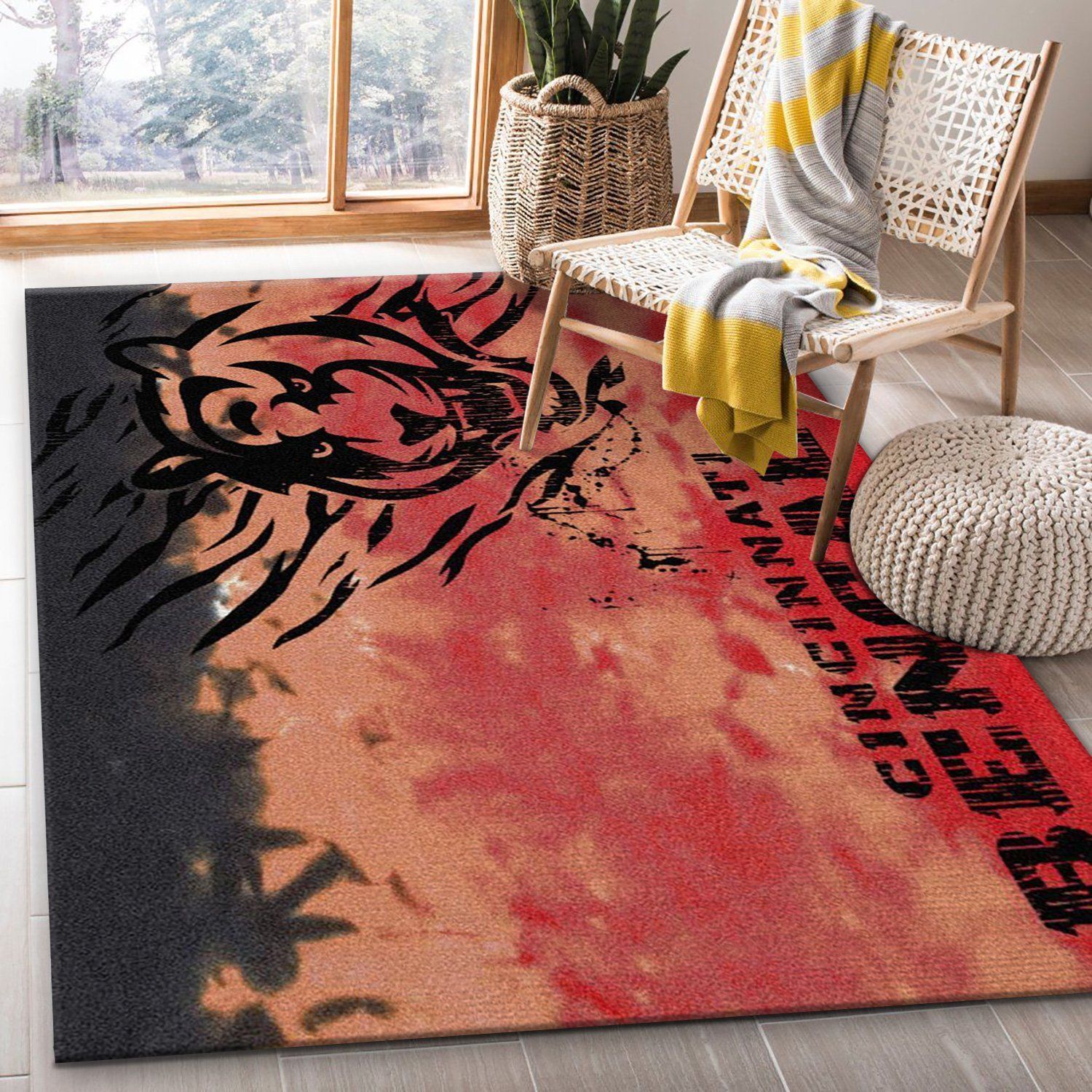 Chicago Bears Repeat Rug Nfl Team Area Rug, Bedroom Rug, Home US Decor - Indoor Outdoor Rugs