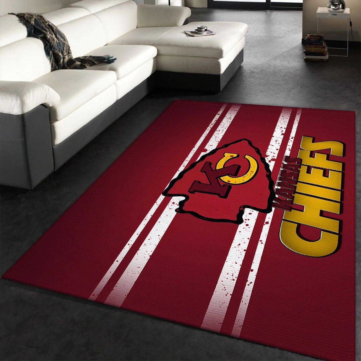 Kansas City Chiefs Area Rug Nfl Football Floor Decor 1910072 - Indoor Outdoor Rugs