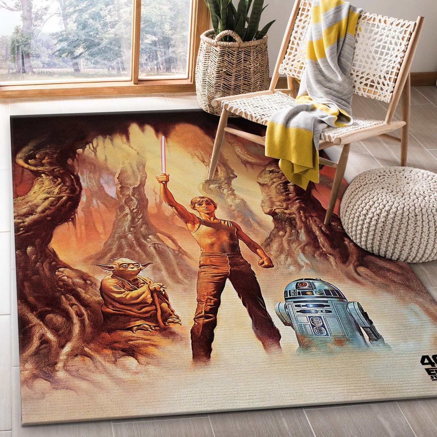 Training Star War Area Rug Carpet, Living Room Rug, Christmas Gift US Decor - Indoor Outdoor Rugs