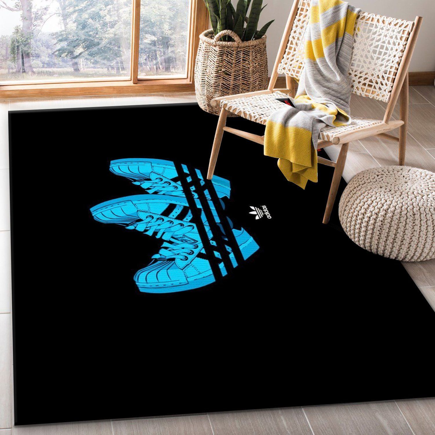 Adidas Rugs Bedroom Rug Christmas Gift US Decor - Indoor Outdoor Rugs