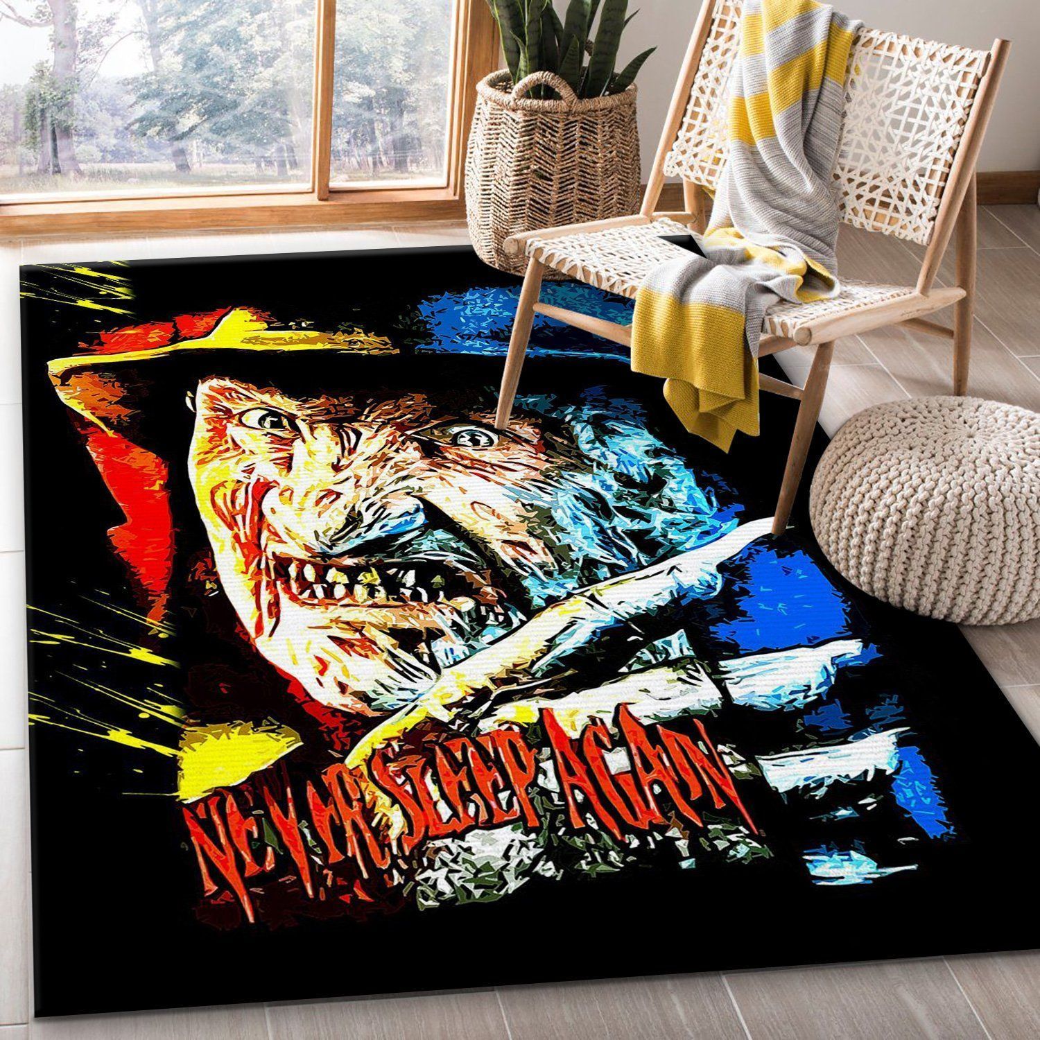 Freddy Krueger Rug Bedroom Rug US Gift Decor - Indoor Outdoor Rugs