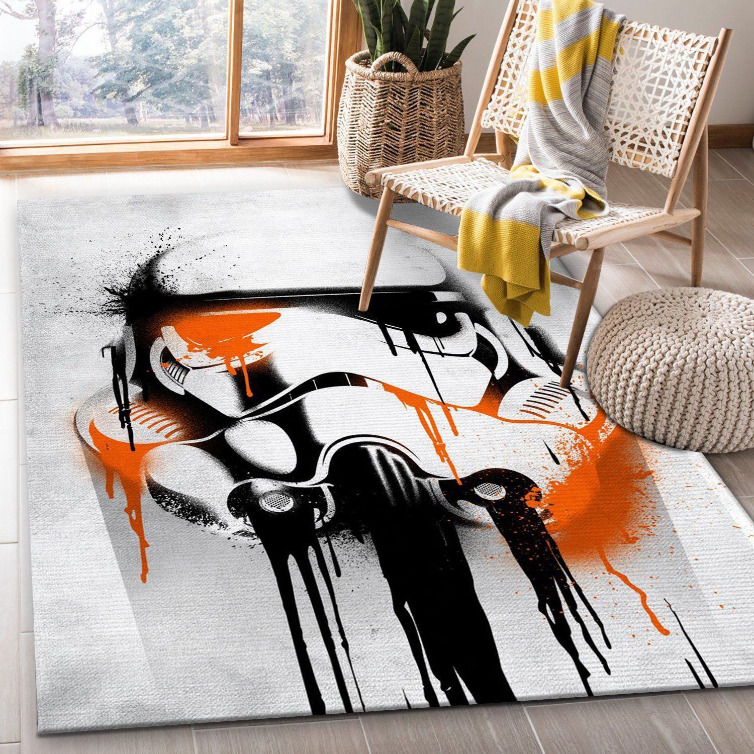 Graffiti Star War Area Rug, Bedroom Rug, Home US Decor - Indoor Outdoor Rugs