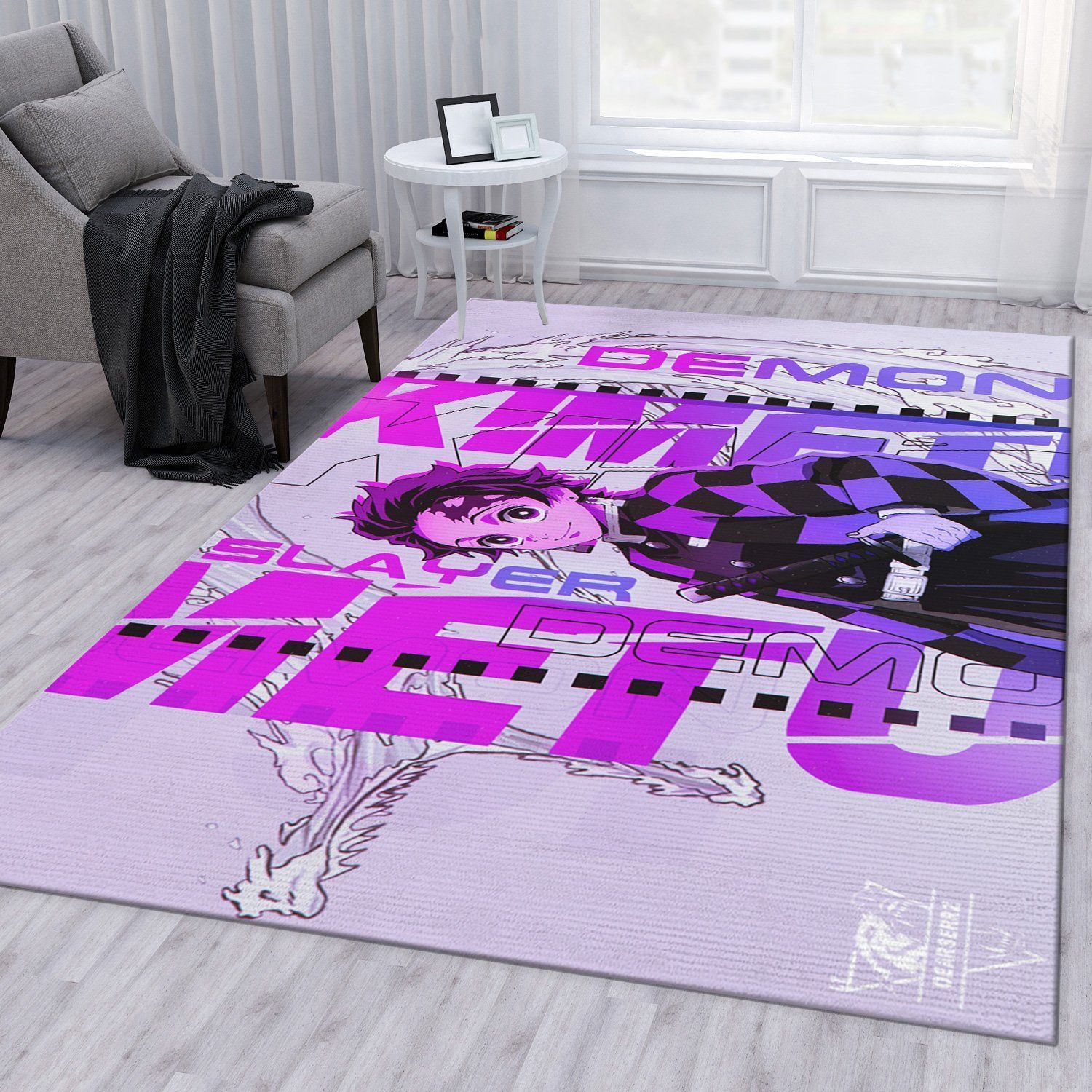 Anime Demon Slayer V7 Area Rug For Christmas Bedroom Rug Home Decor Floor Decor - Indoor Outdoor Rugs