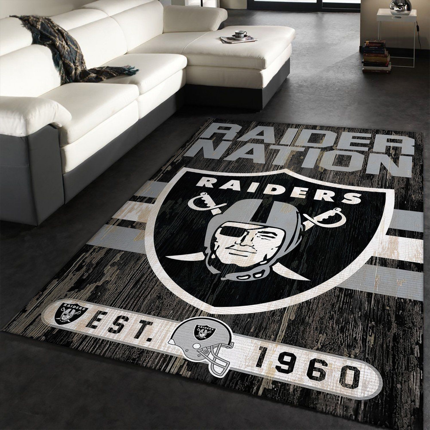 Oakland Raiders NFL Area Rugs Living Room Carpet Floor Decor The US Decor - Indoor Outdoor Rugs