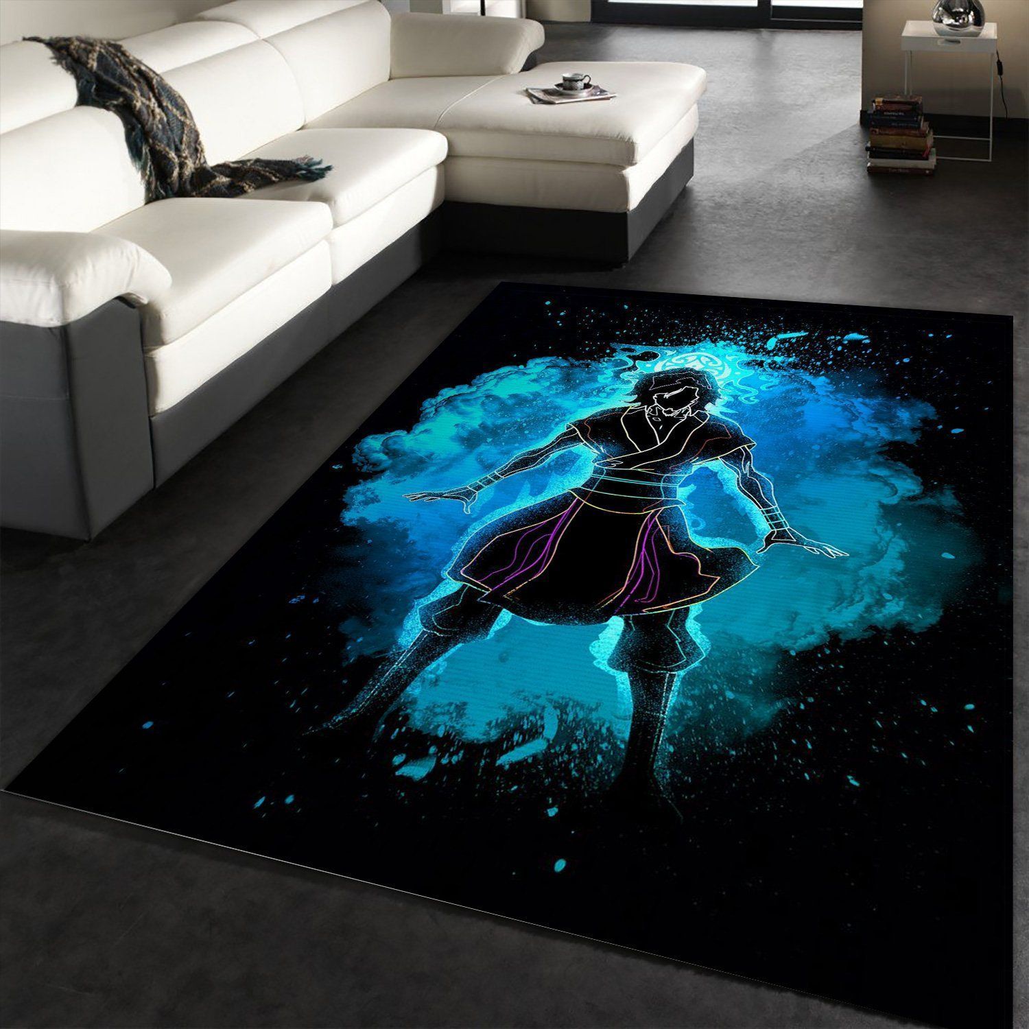 Soul Of The Spirit Manga Hero Area Rug, Living Room Rug, Family Gift US Decor - Indoor Outdoor Rugs