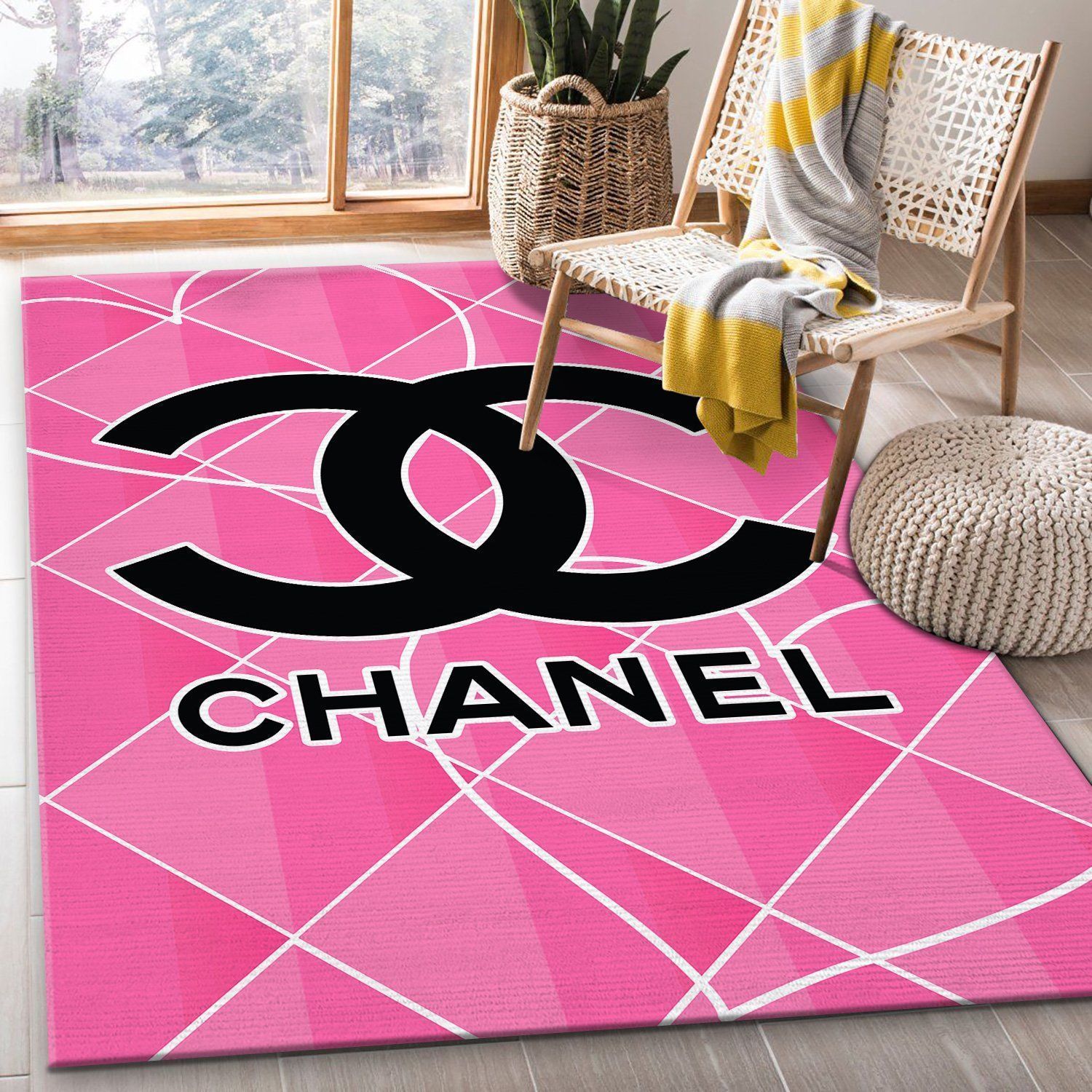 Chanel Area Rugs Living Room Carpet Floor Decor The US Decor - Indoor Outdoor Rugs