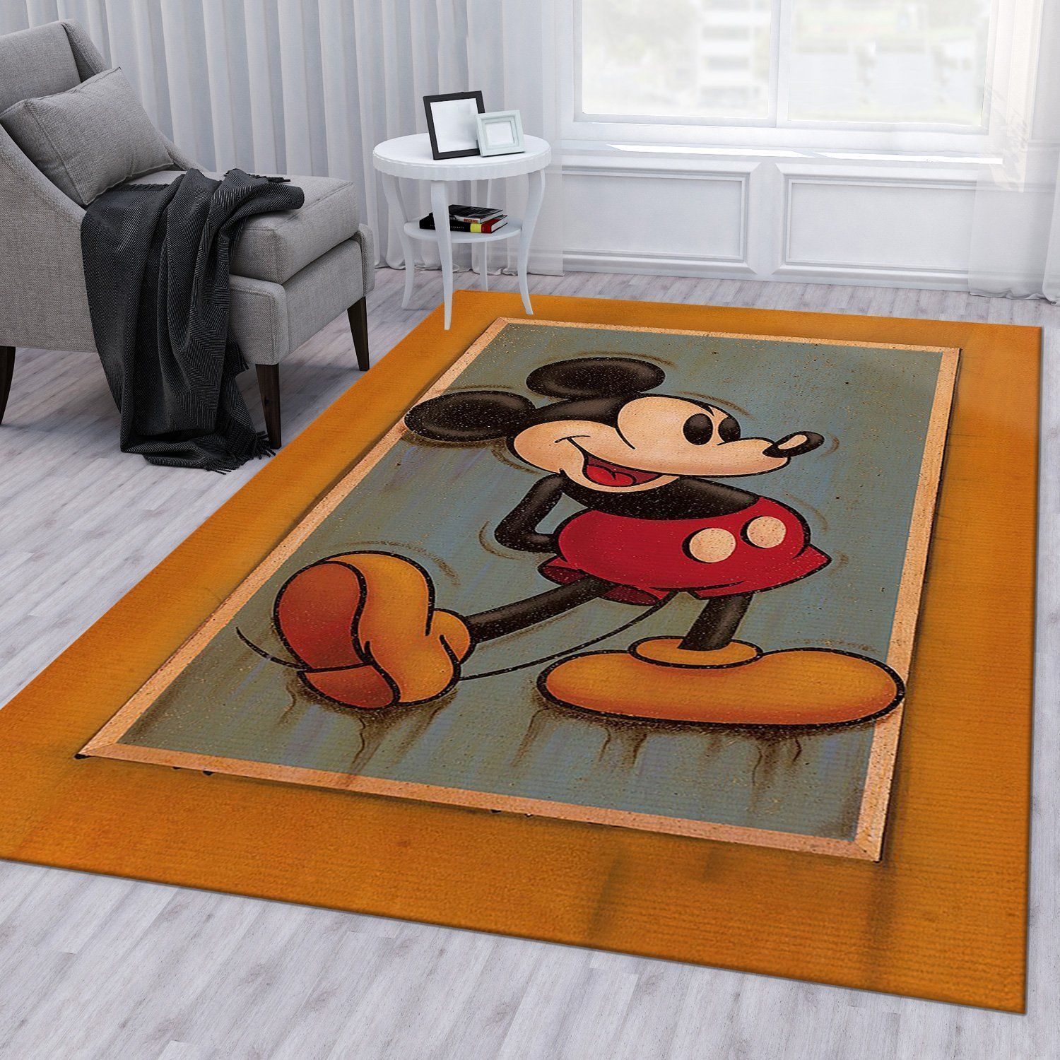 Vintage Disney Area Rug Bedroom Rug Home Decor - Indoor Outdoor Rugs