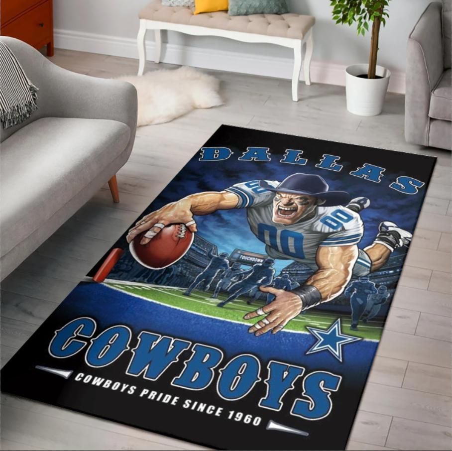 Dallas Cowboys Cowboys Pride Since 1960 Nfl Team Area Rug Rugs For Living Room Rug Home Decor - Indoor Outdoor Rugs