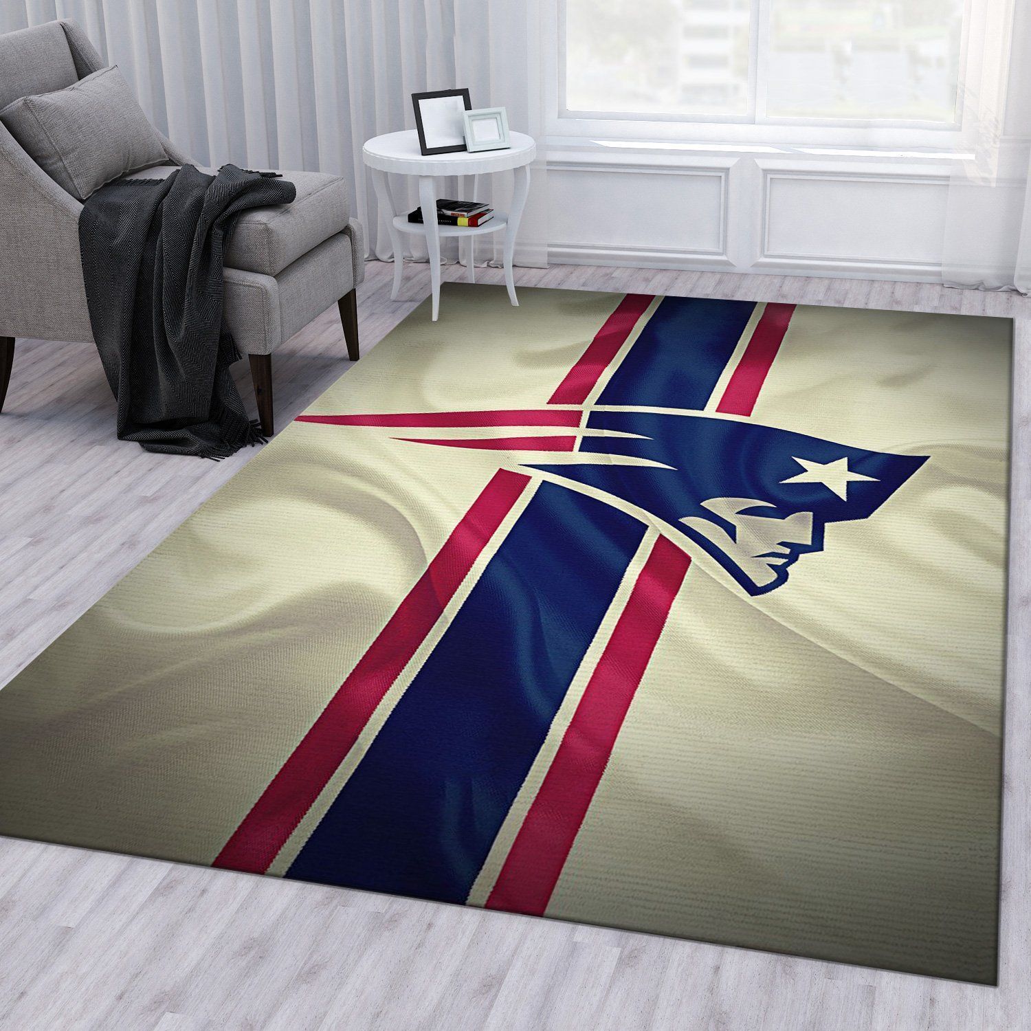 New England Patriots Ameri Nfl Area Rug For Gift Bedroom Rug Home US Decor - Indoor Outdoor Rugs