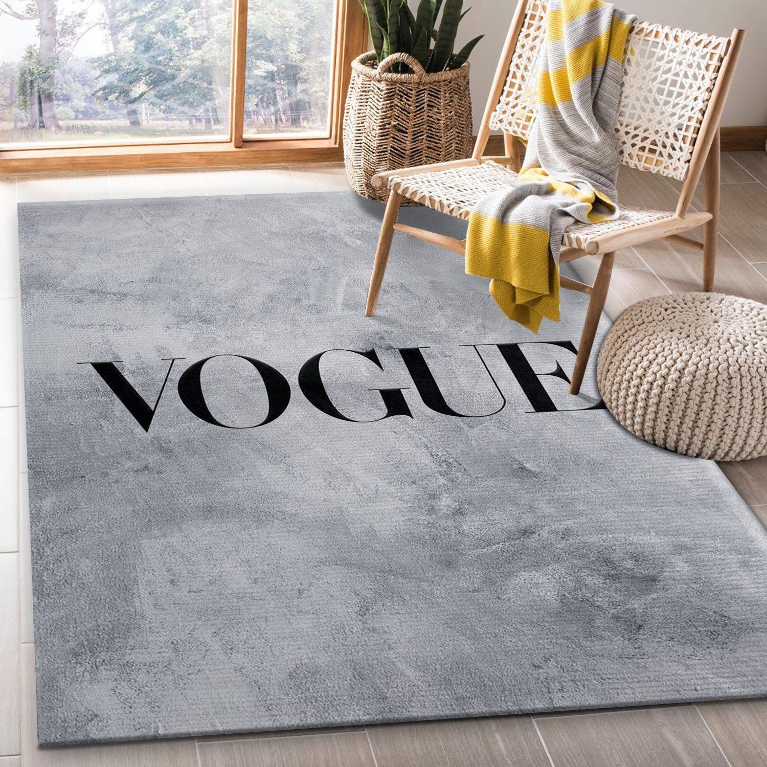 Vogue Rectangle Rug Fashion Brand Rug Christmas Gift US Decor - Indoor Outdoor Rugs